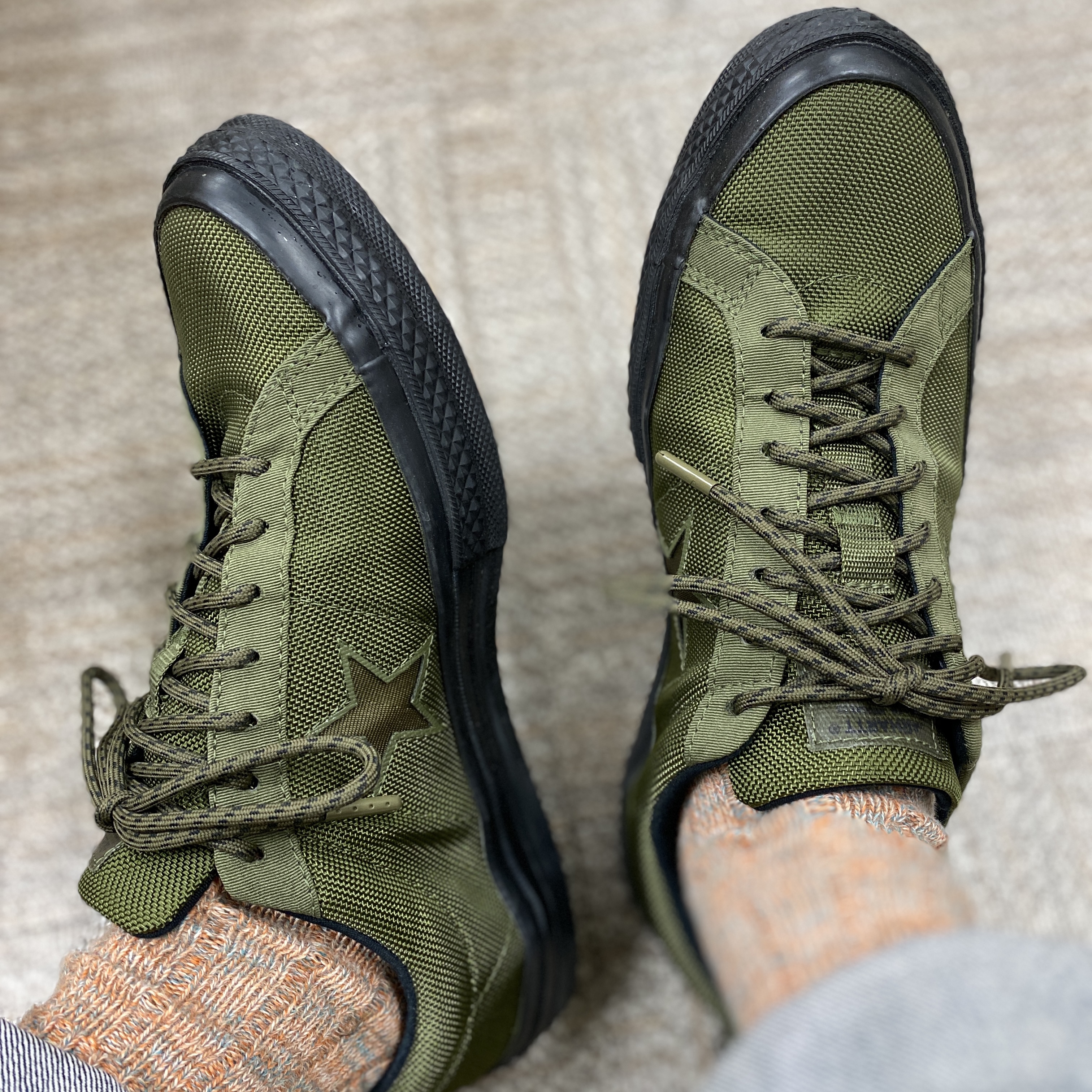 Converse x Carhartt WIP One Star Ox Olive 착용 스타일