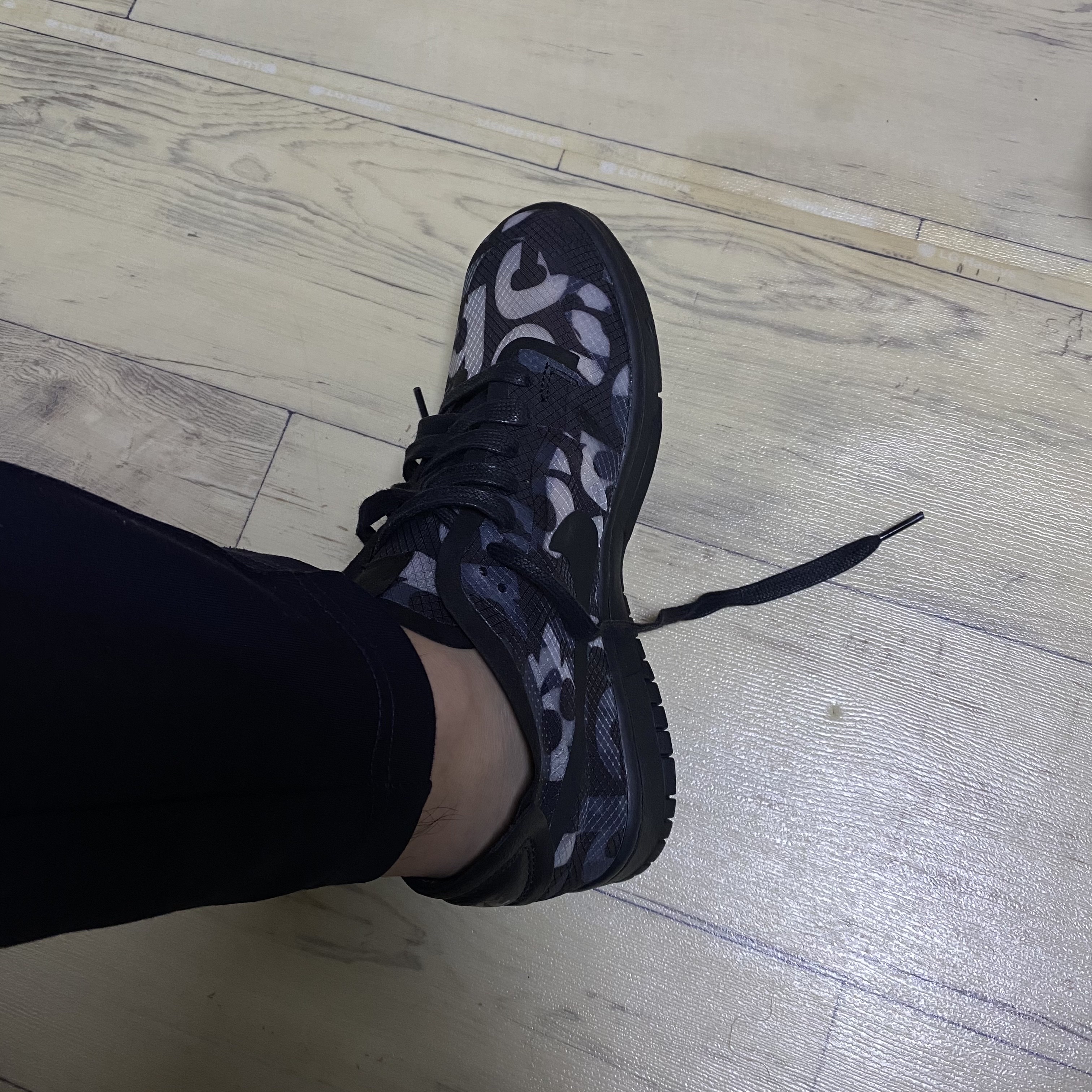(W) Nike x Comme des Garcons Dunk Low Print 착용 스타일