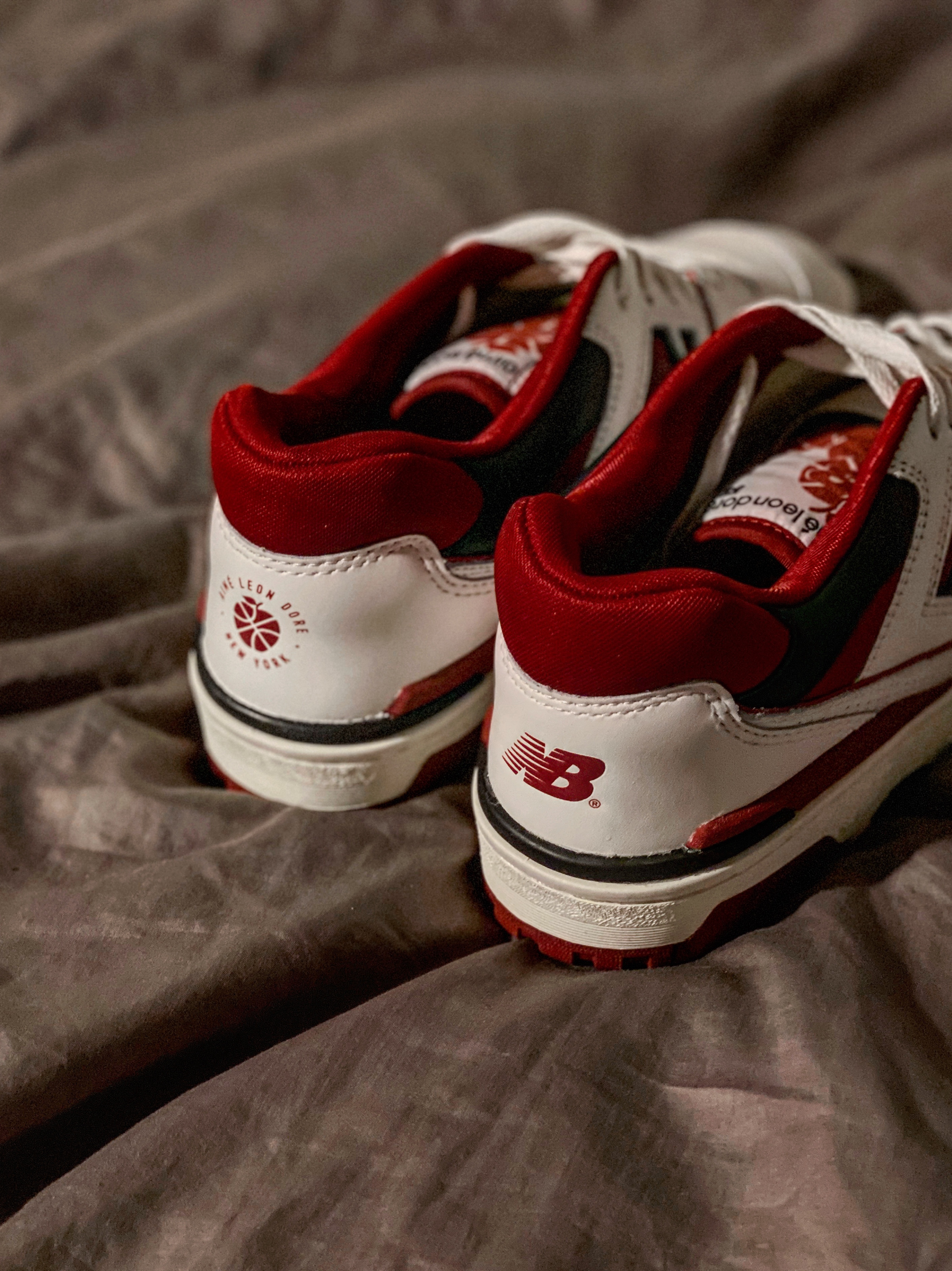 New Balance x Aime Leon Dore 550 Red 착용 스타일
