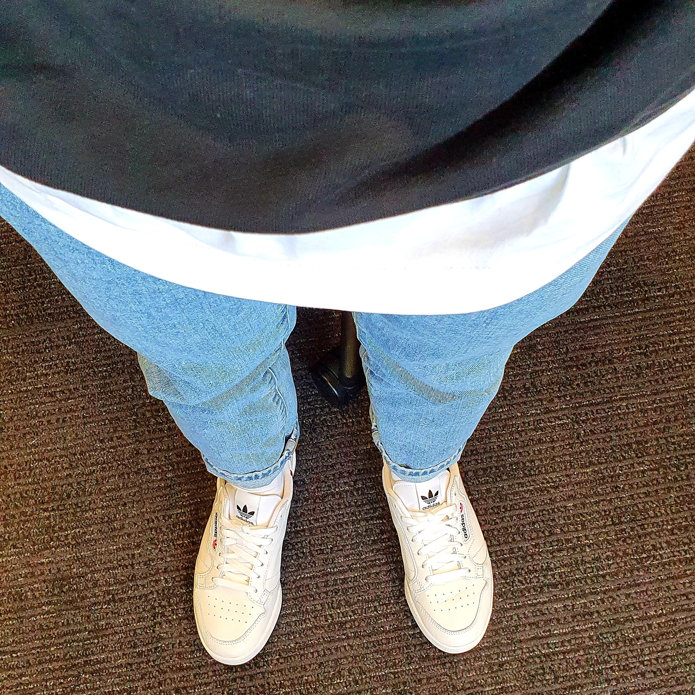 Adidas Continental 80 White 착용 스타일 - 4