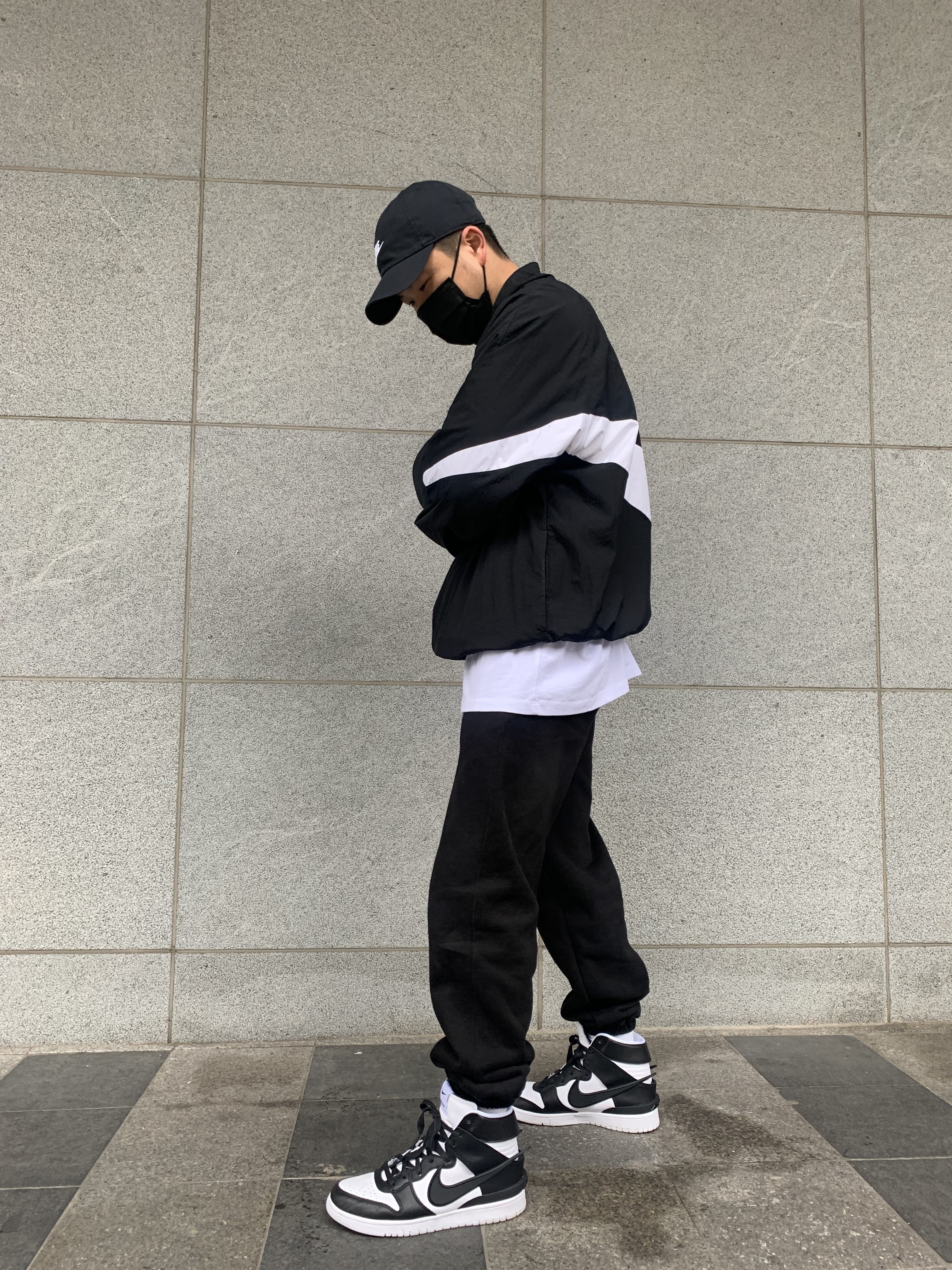 Nike x Ambush Dunk High Black 착용 스타일
