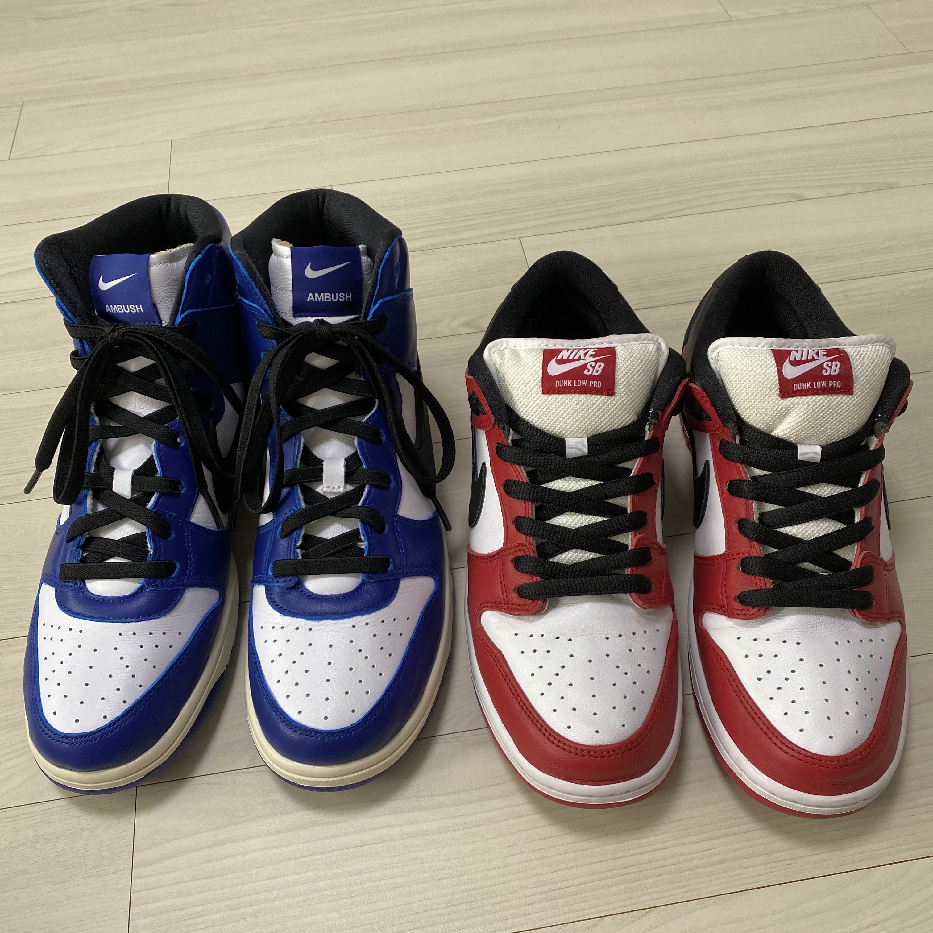 Nike SB Dunk Low Pro Chicago, Nike x Ambush Dunk High Deep Royal Blue 착용 스타일 - 2