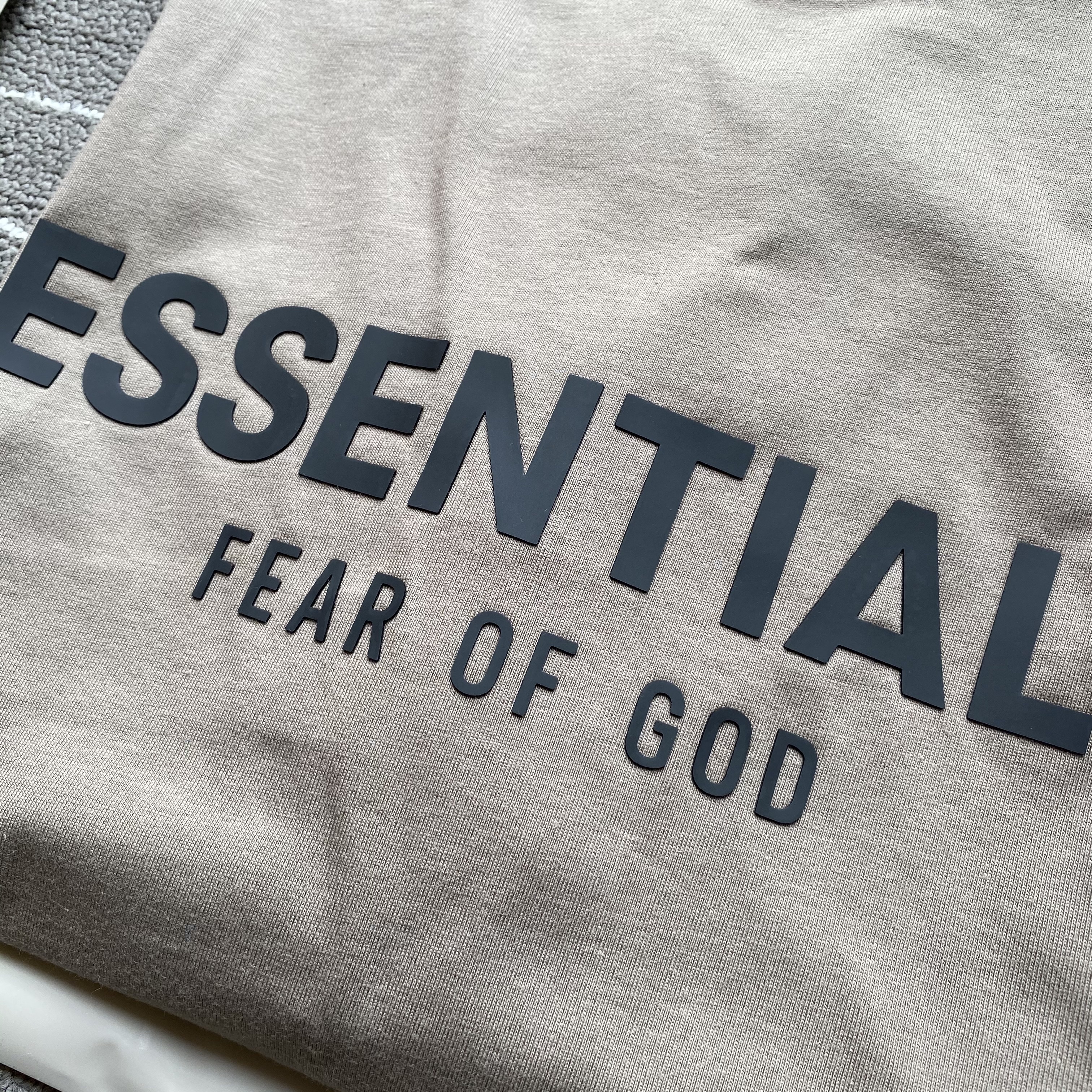 Essentials T-Shirt Taupe - 21SS 착용 스타일 - 1