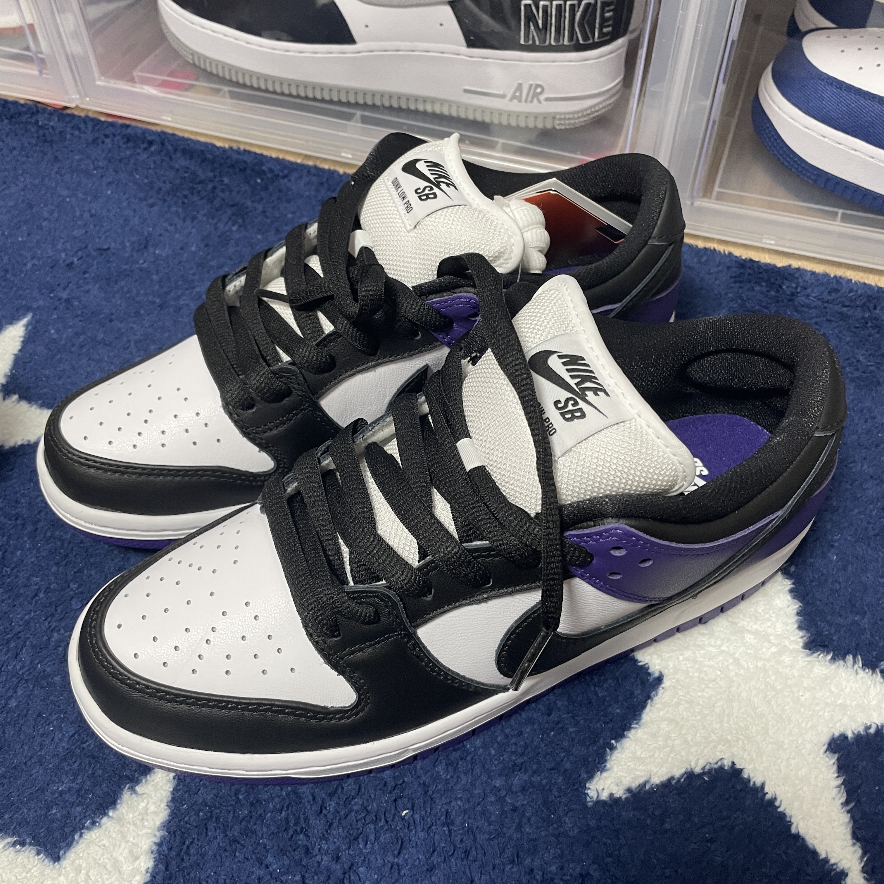 Nike SB Dunk Low Pro Court Purple 착용 스타일 - 1