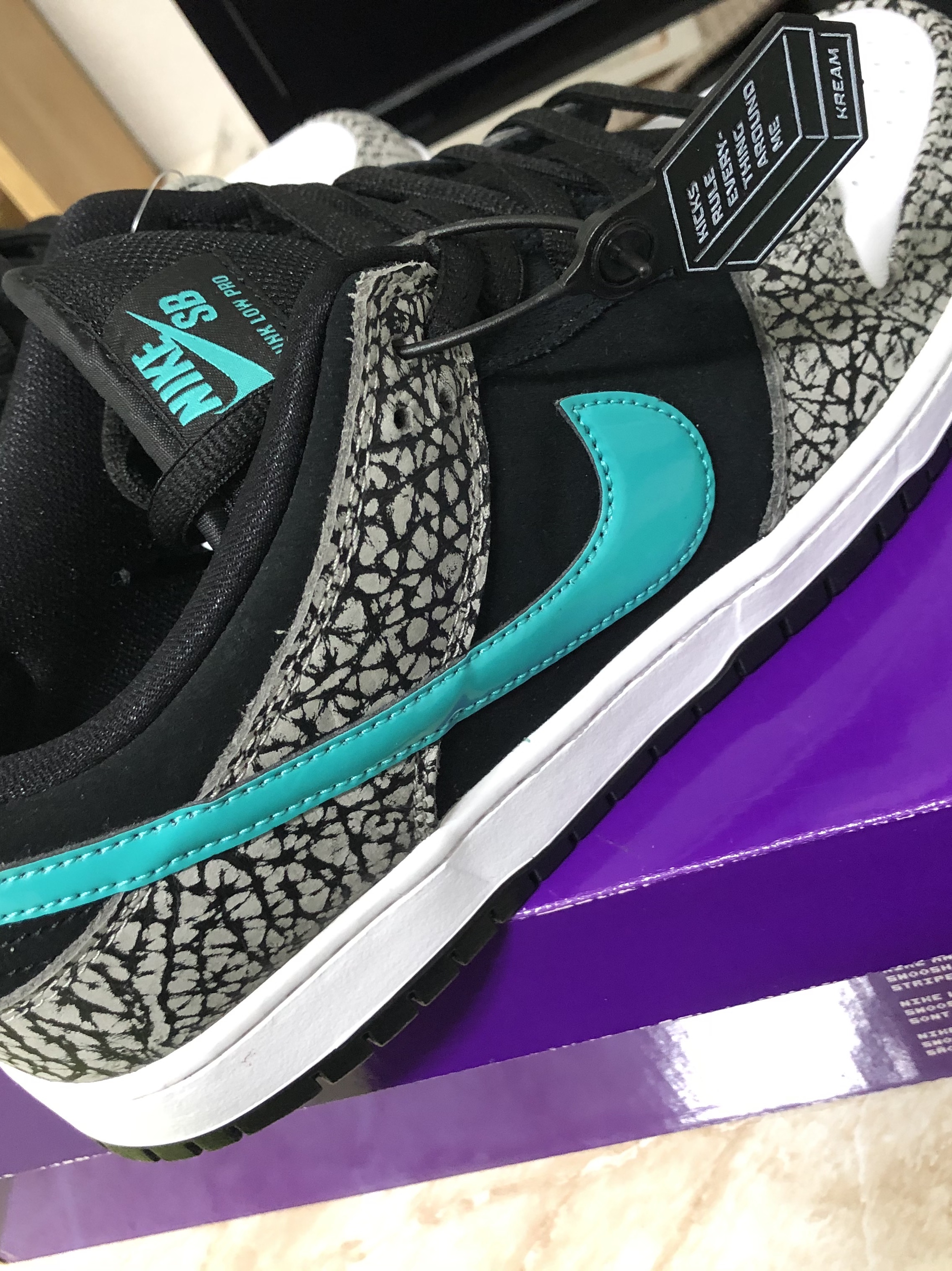 Nike x Sean Cliver SB Dunk Low Holiday Special, Nike SB Dunk Low Pro Clear Jade 착용 스타일 - 3