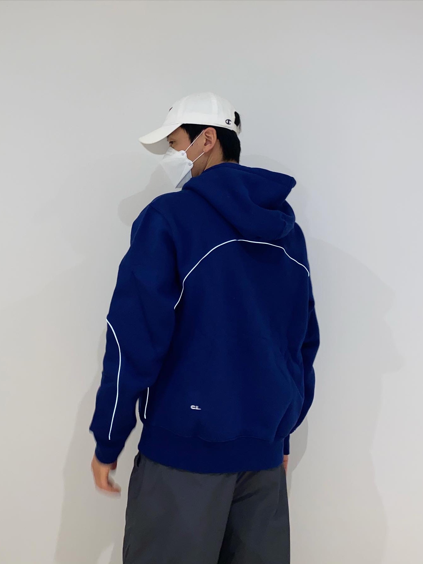 Nike x Drake Nocta Cardinal Stock Essential Hoodie Navy - Asia 착용 스타일 - 2