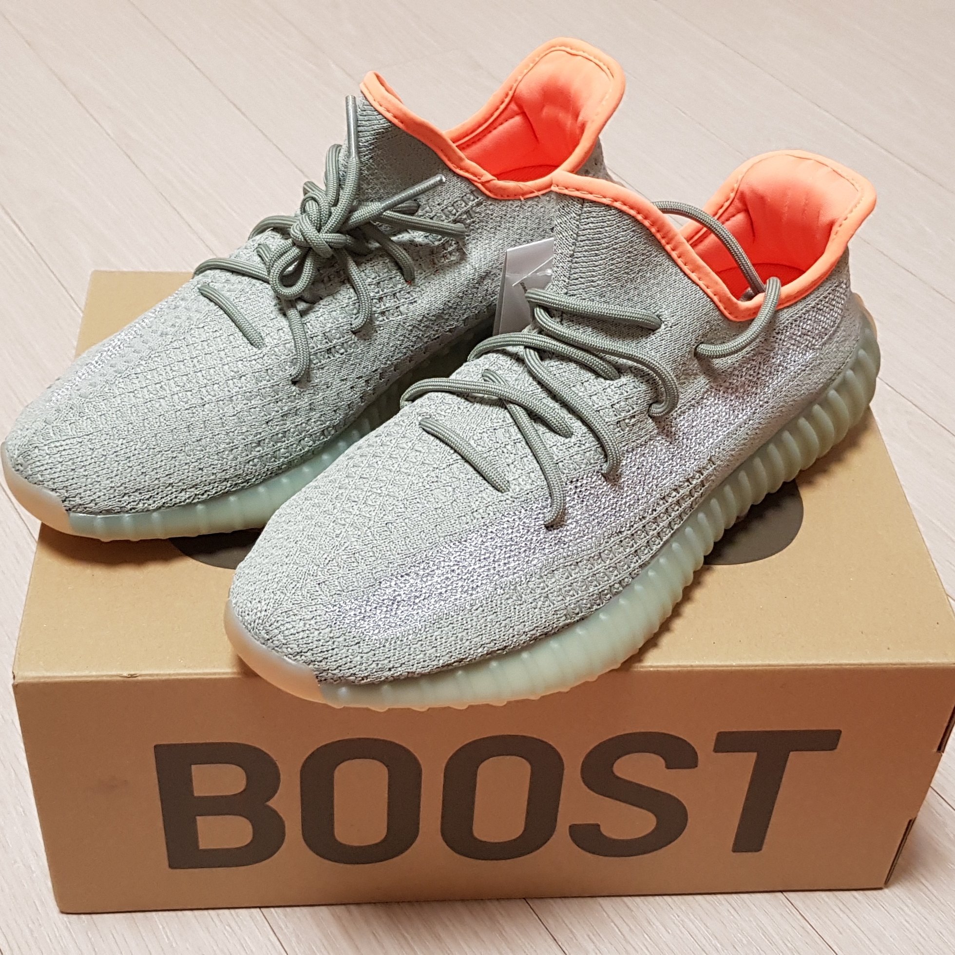 Adidas Yeezy Boost 350 V2 Desert Sage 착용 스타일
