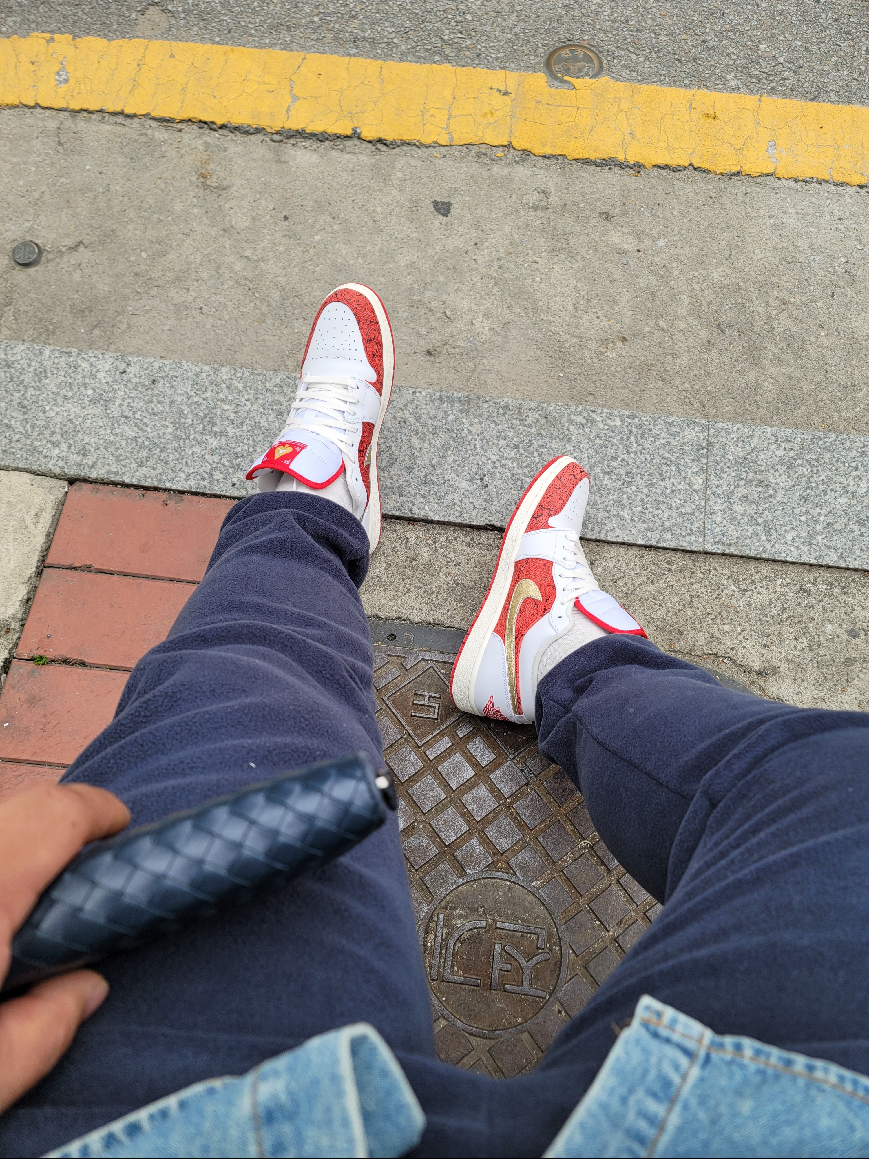 Jordan 1 KO Chicago 2021, Jordan 1 Low SE Spades 착용 스타일 - 2