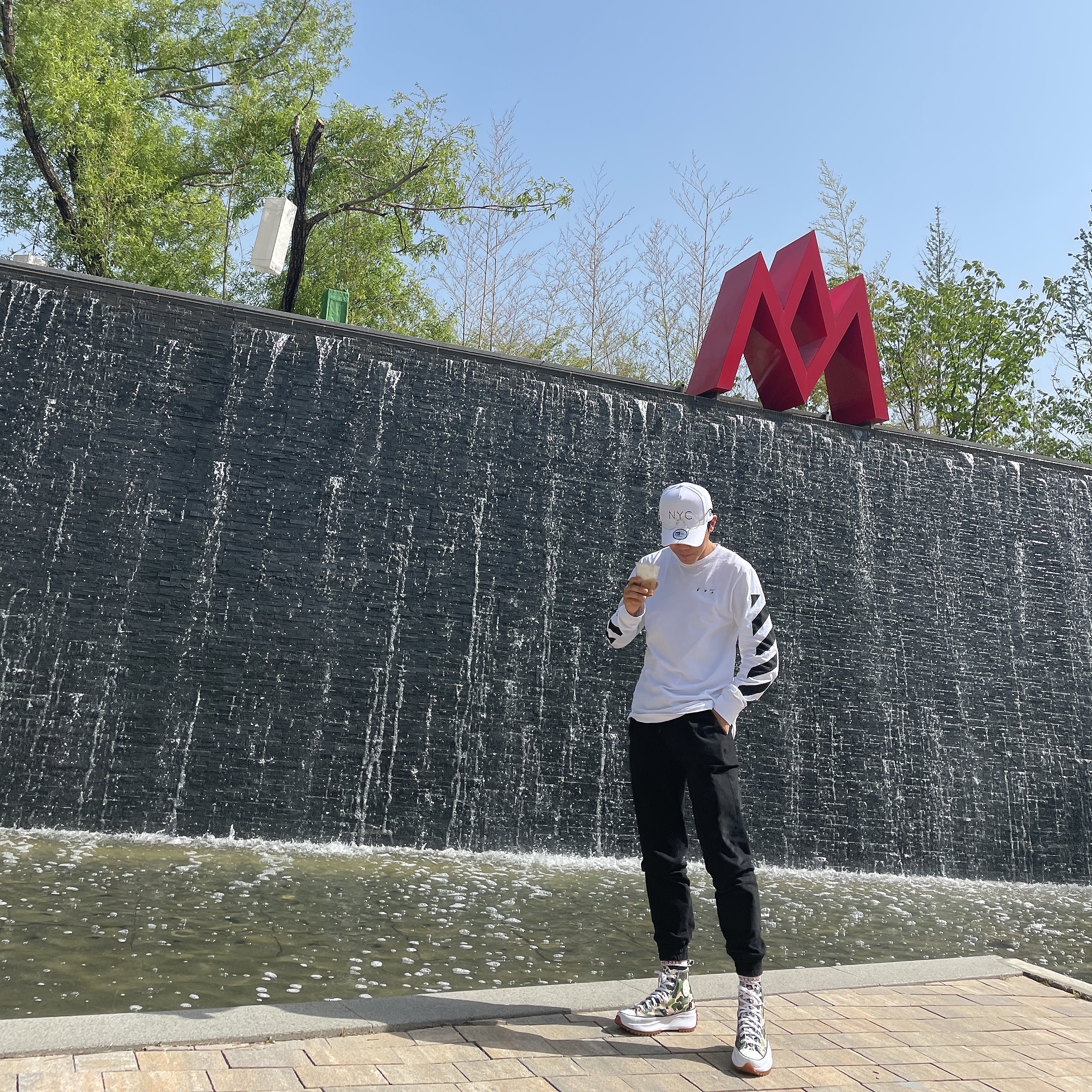 Converse Run Star Hike Hi Camo 착용 스타일