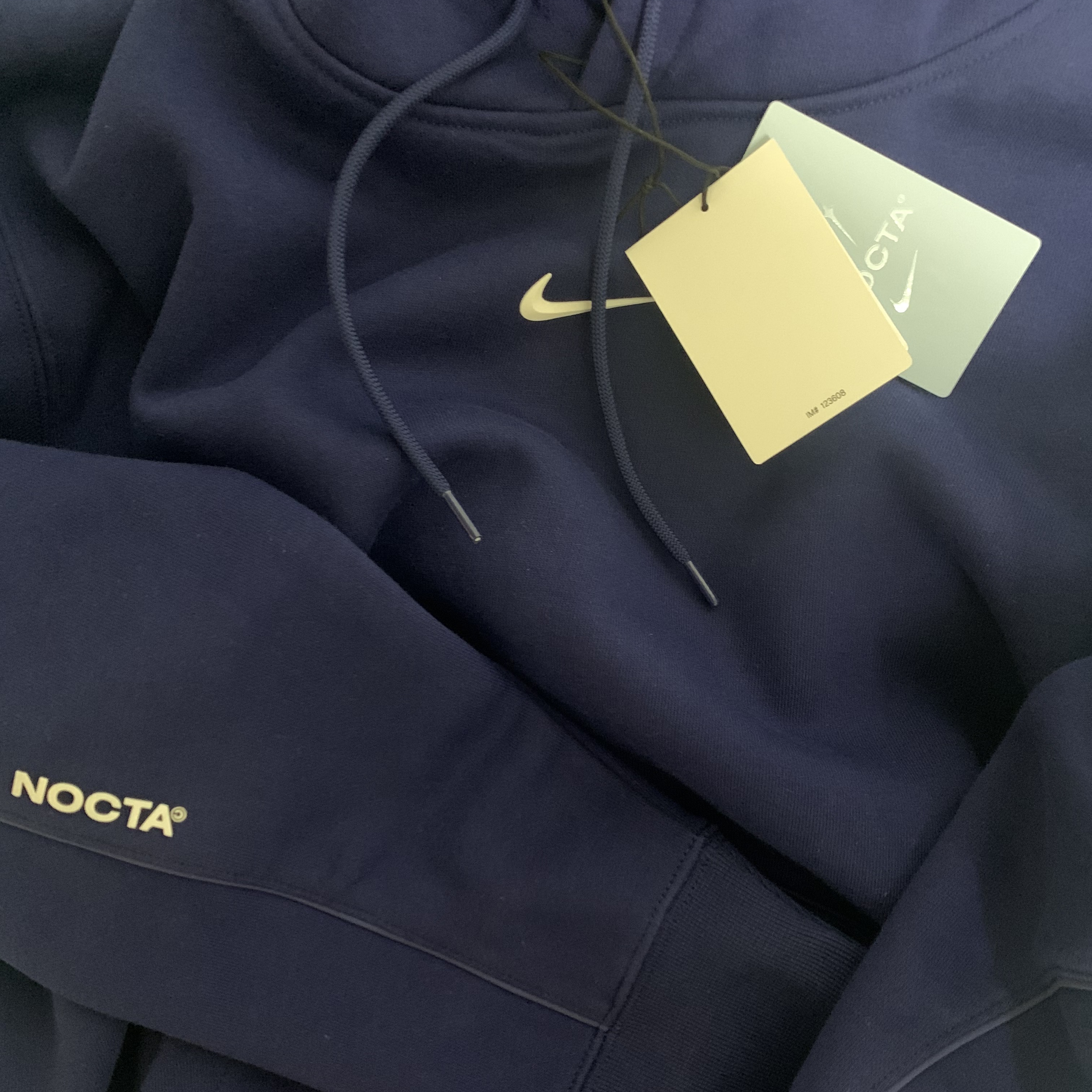 Nike x Drake Nocta Cardinal Stock Essential Hoodie Grey - Asia 착용 스타일 - 2