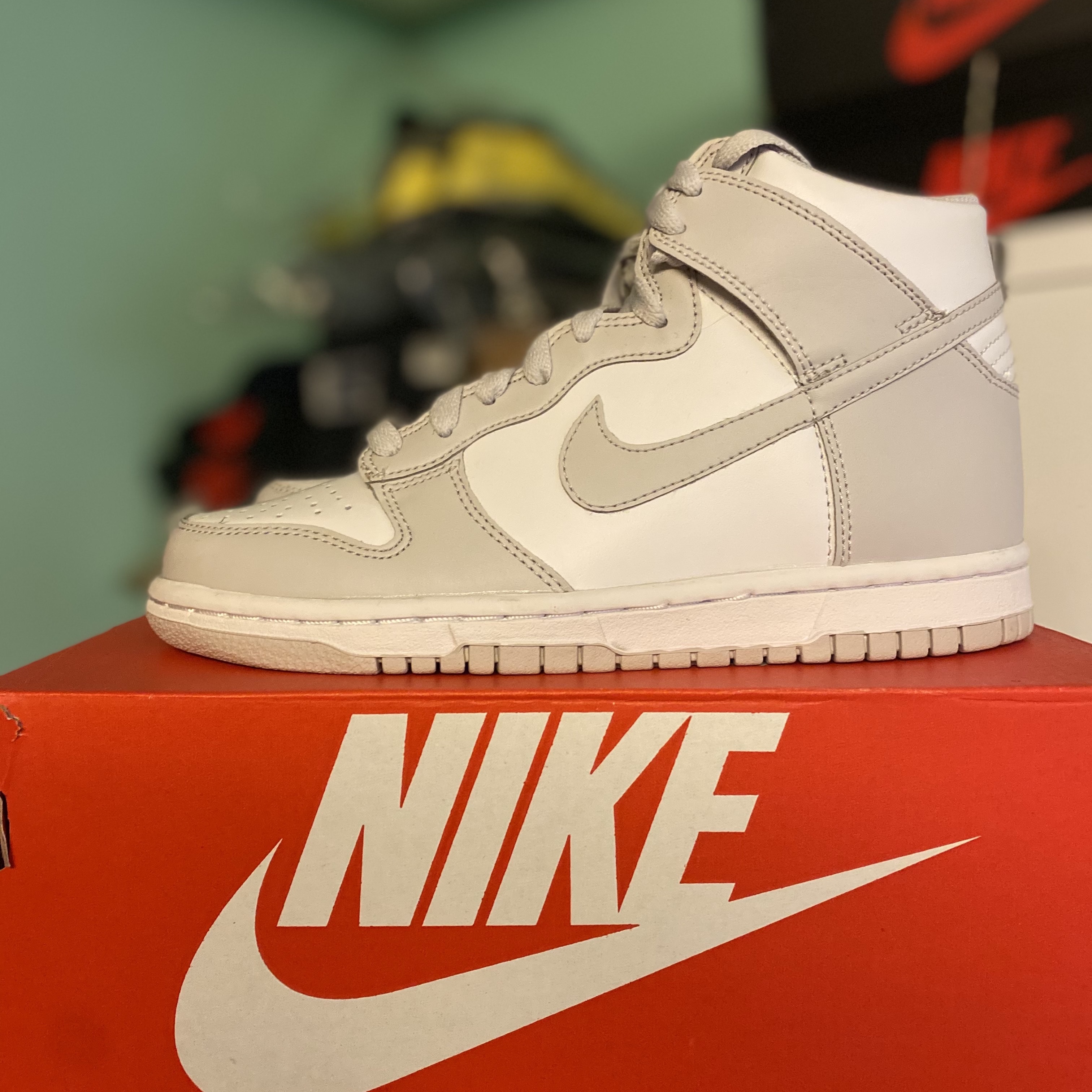 (GS) Nike Dunk High Vast Grey 착용 스타일
