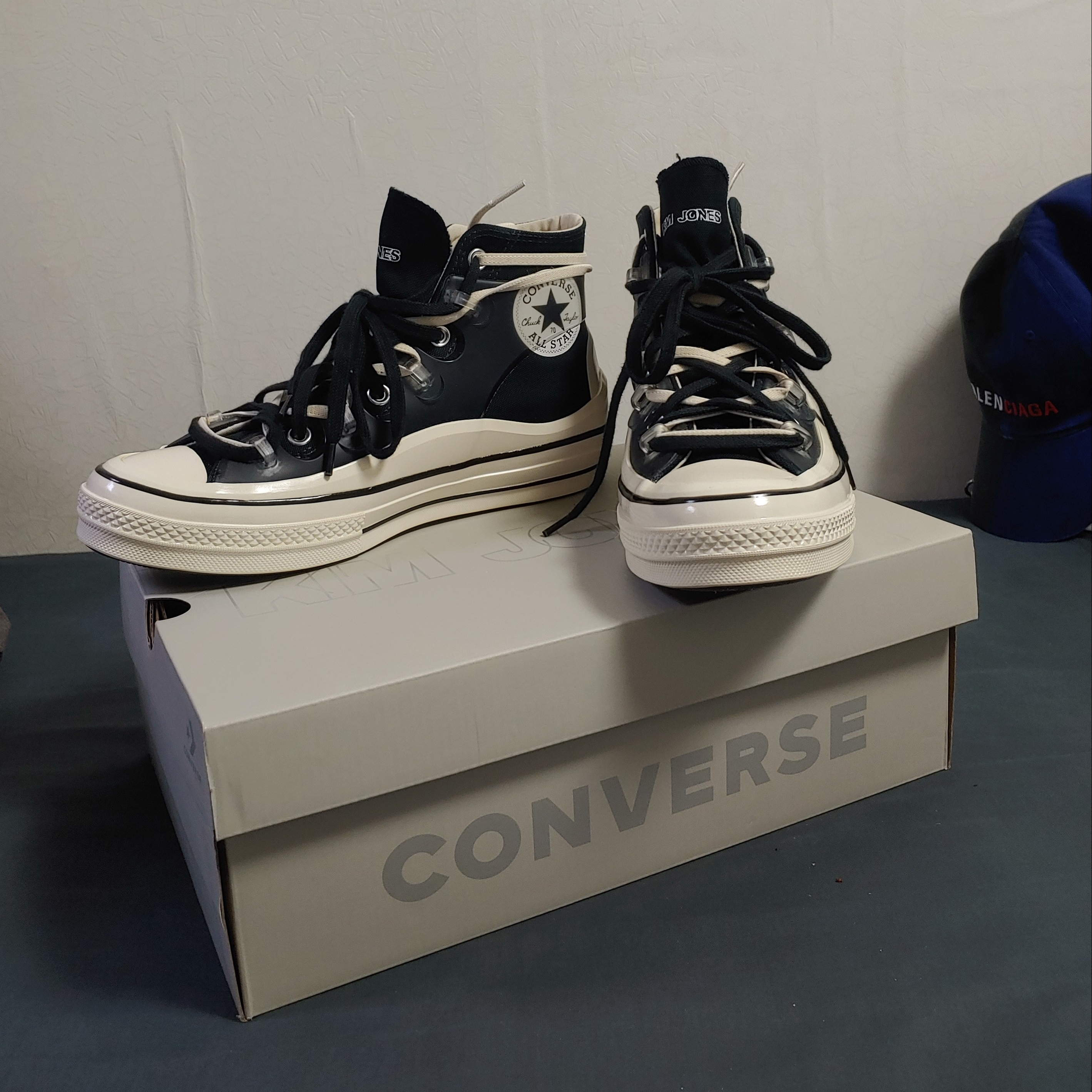 Converse x Kim Jones Chuck 70 Utility Wave High Black 착용 스타일 - 1