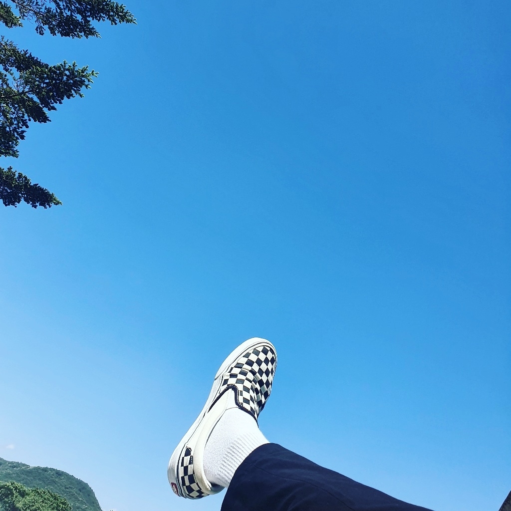 Vans Vault OG Classic Slip-On LX Checkerboard 착용 스타일