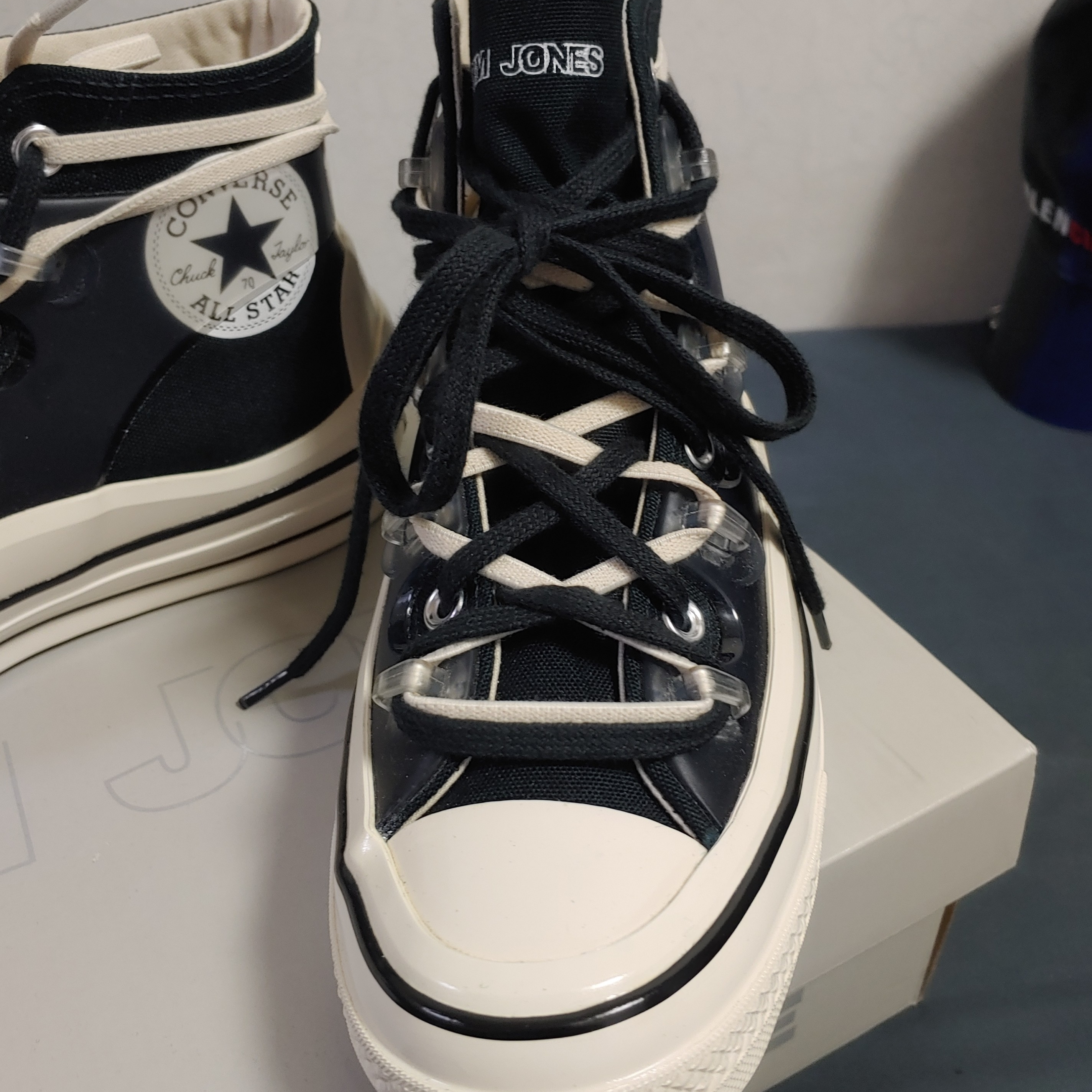 Converse x Kim Jones Chuck 70 Utility Wave High Black 착용 스타일 - 2