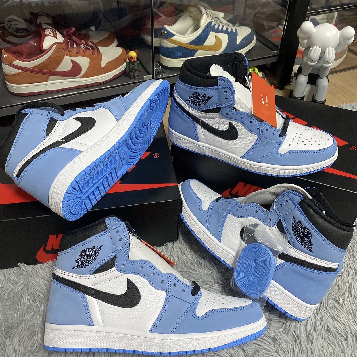 Jordan 1 Retro High OG University Blue 착용 스타일 - 1