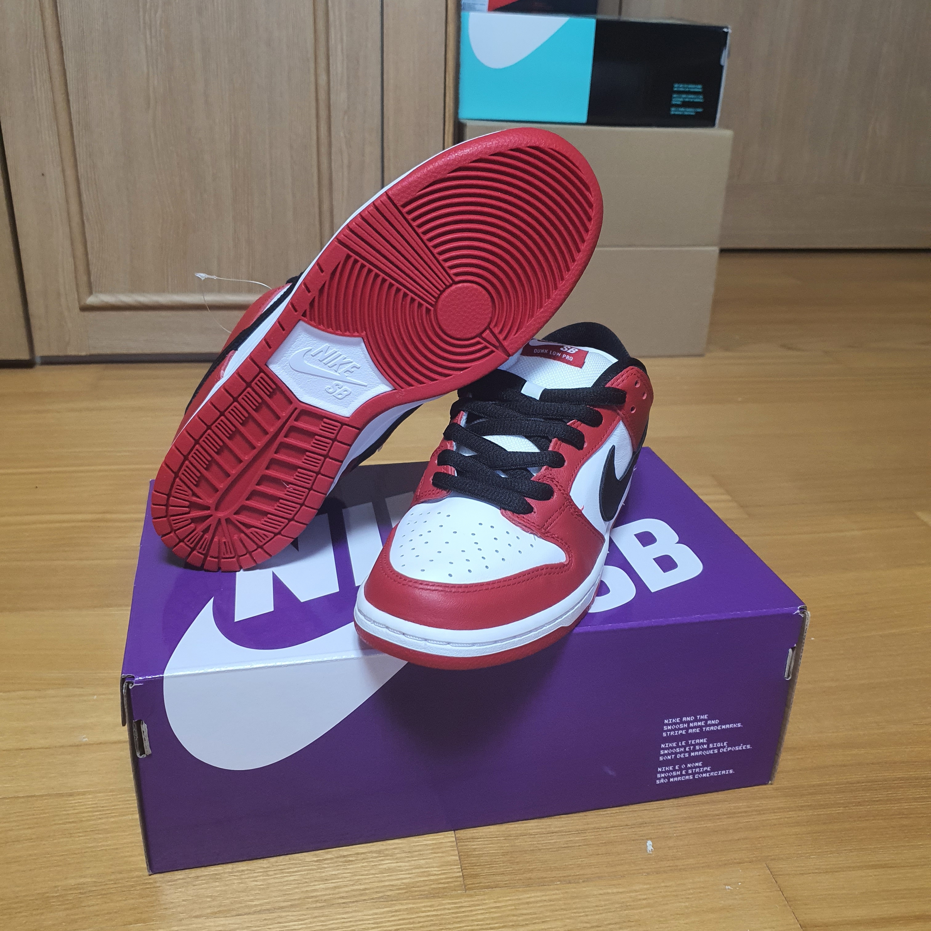 Nike SB Dunk Low Pro Chicago 착용 스타일 - 2