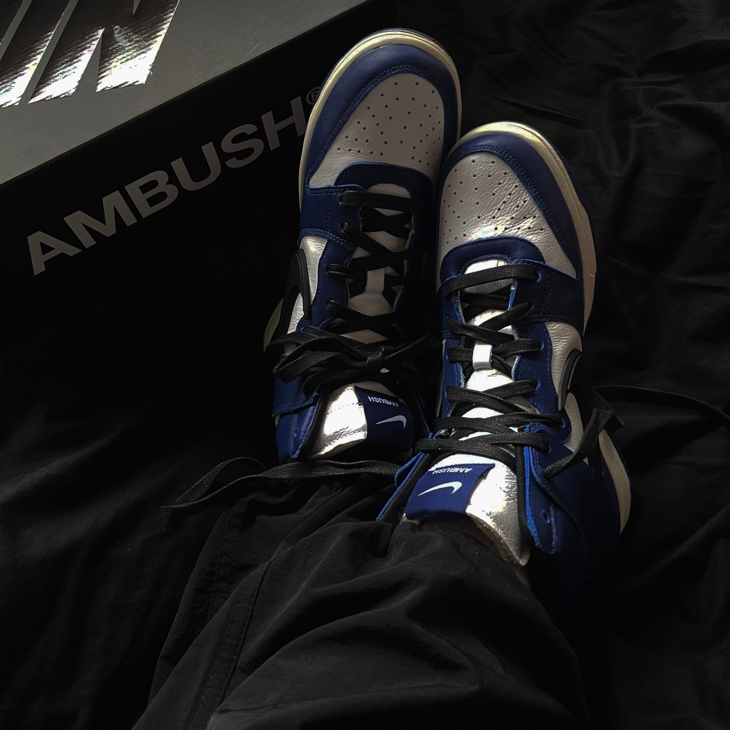 Nike x Ambush Dunk High Deep Royal Blue 착용 스타일