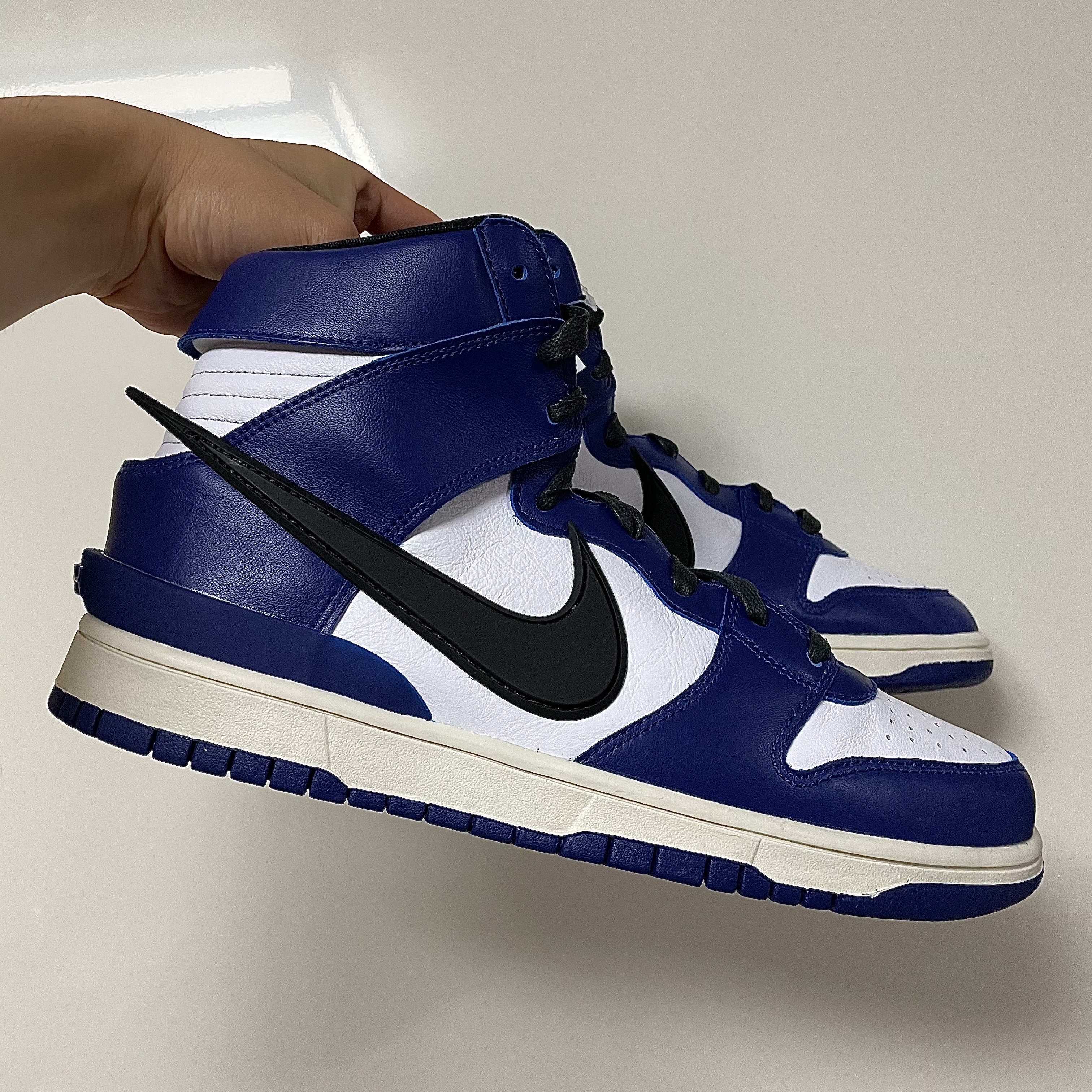 Nike x Ambush Dunk High Deep Royal Blue 착용 스타일