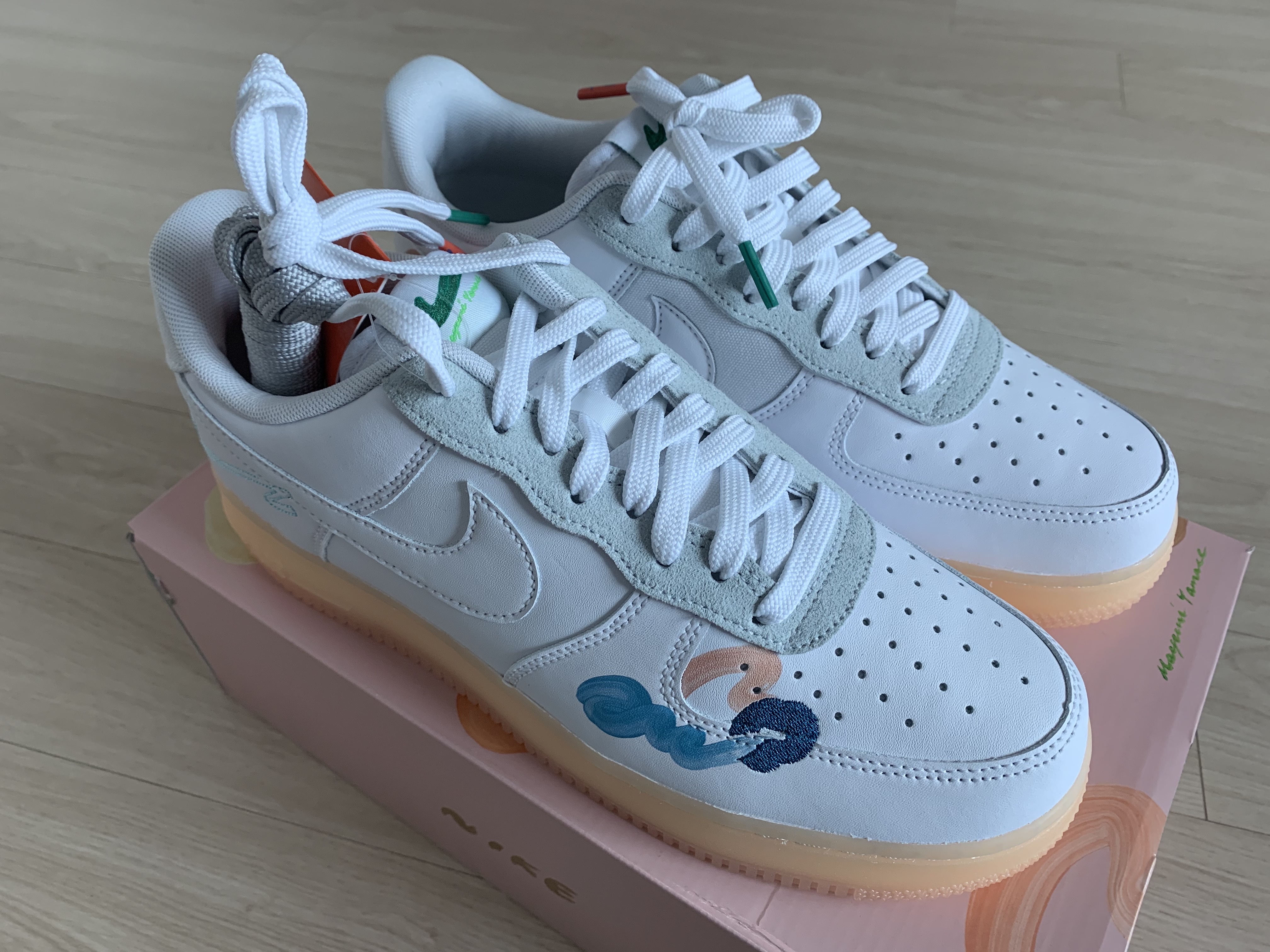 Nike x Mayumi Yamase Air Force 1 Flyleather Solar Red 착용 스타일