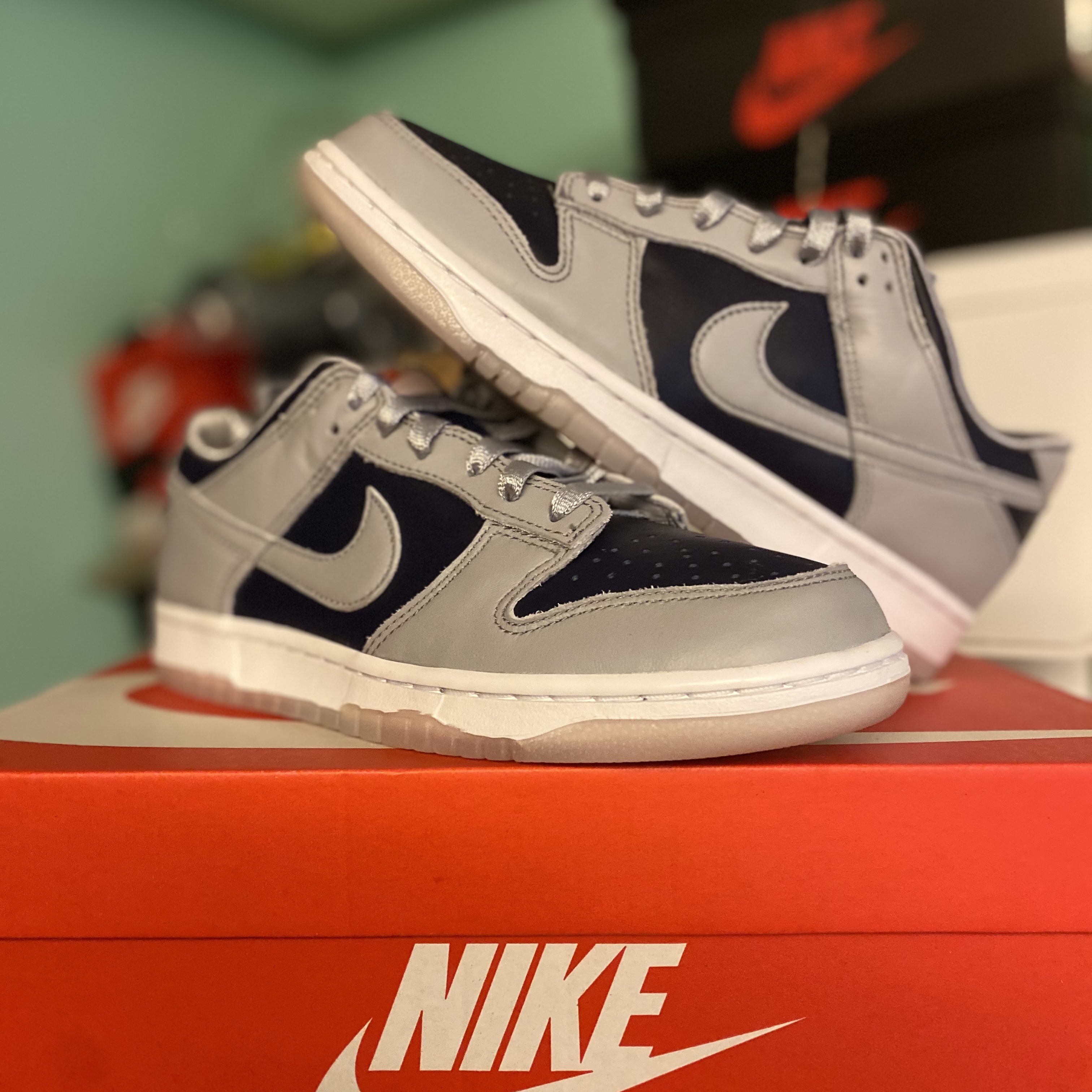 (W) Nike Dunk Low SP College Navy 착용 스타일