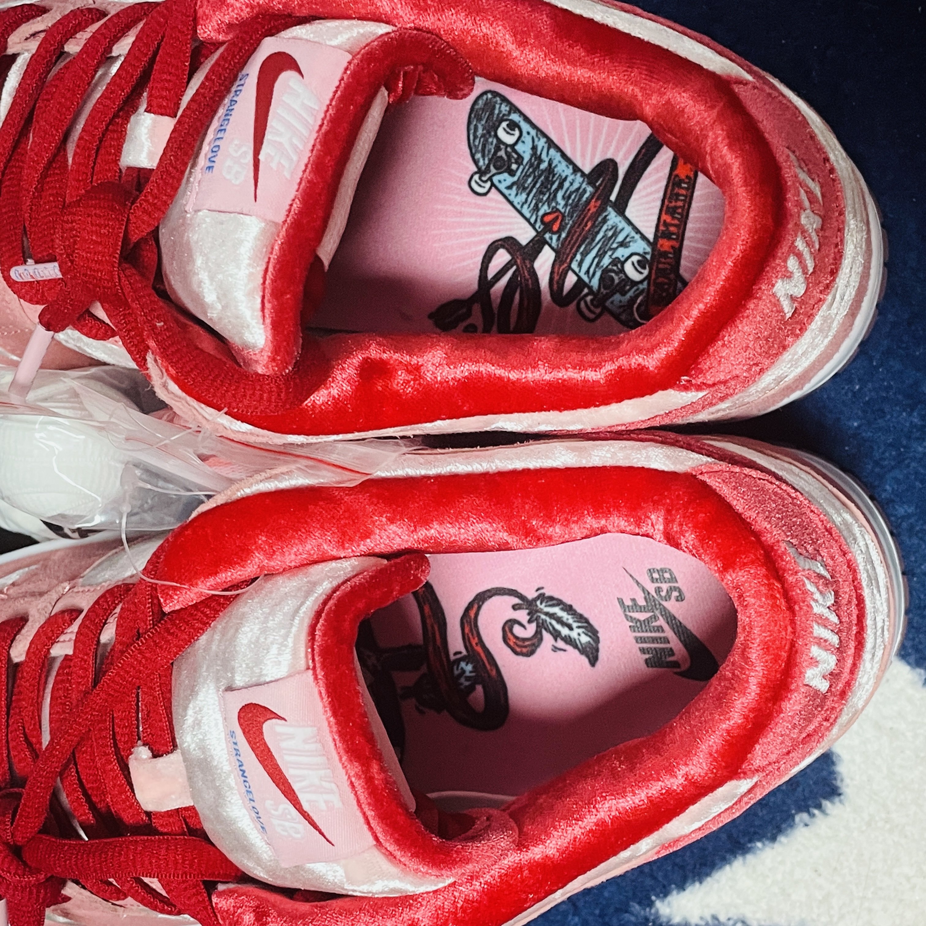 Nike x StrangeLove SB Dunk Low Pink (Regular Box) 착용 스타일 - 5