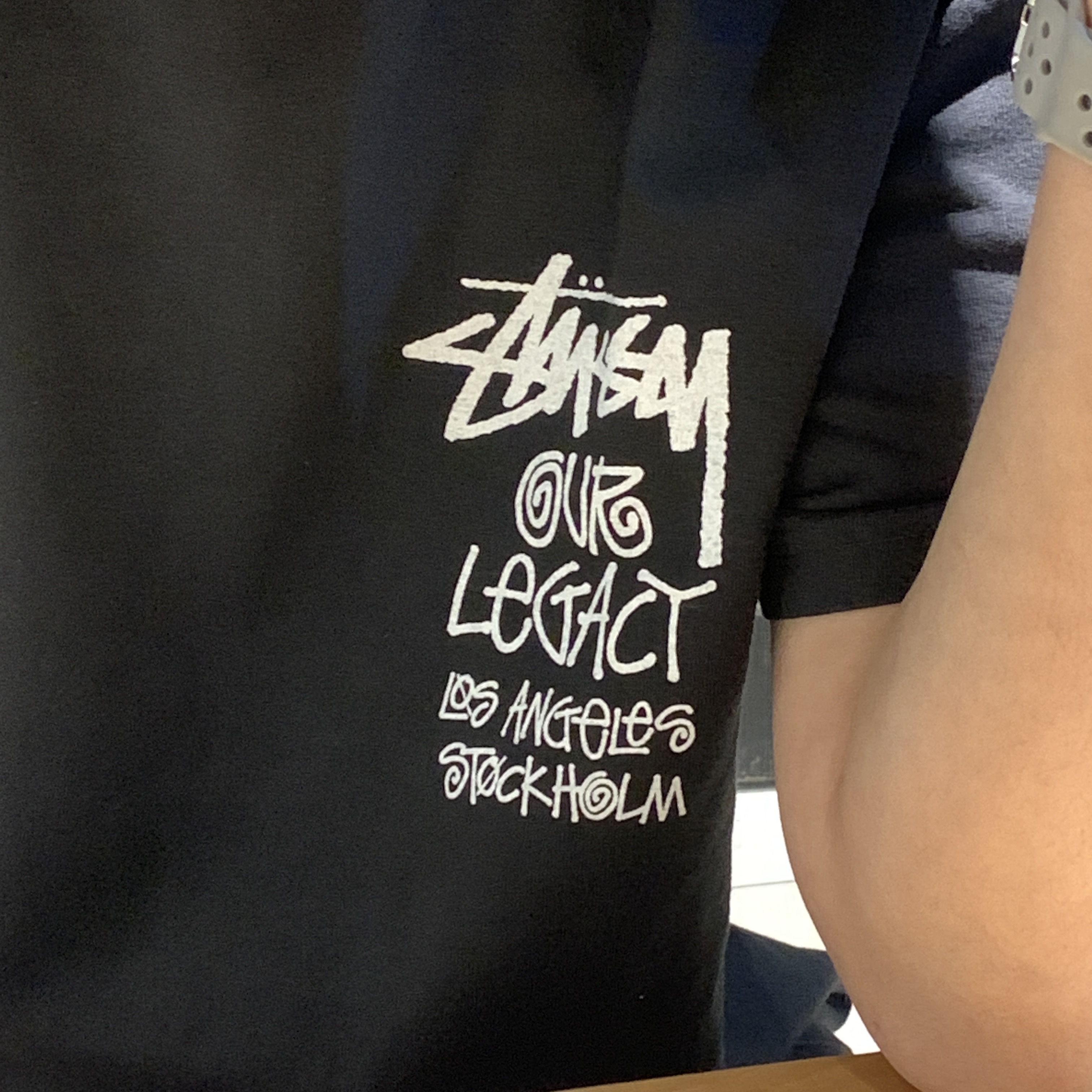 Stussy x Our Legacy Surfman T-Shirt Black - 21SS 착용 스타일