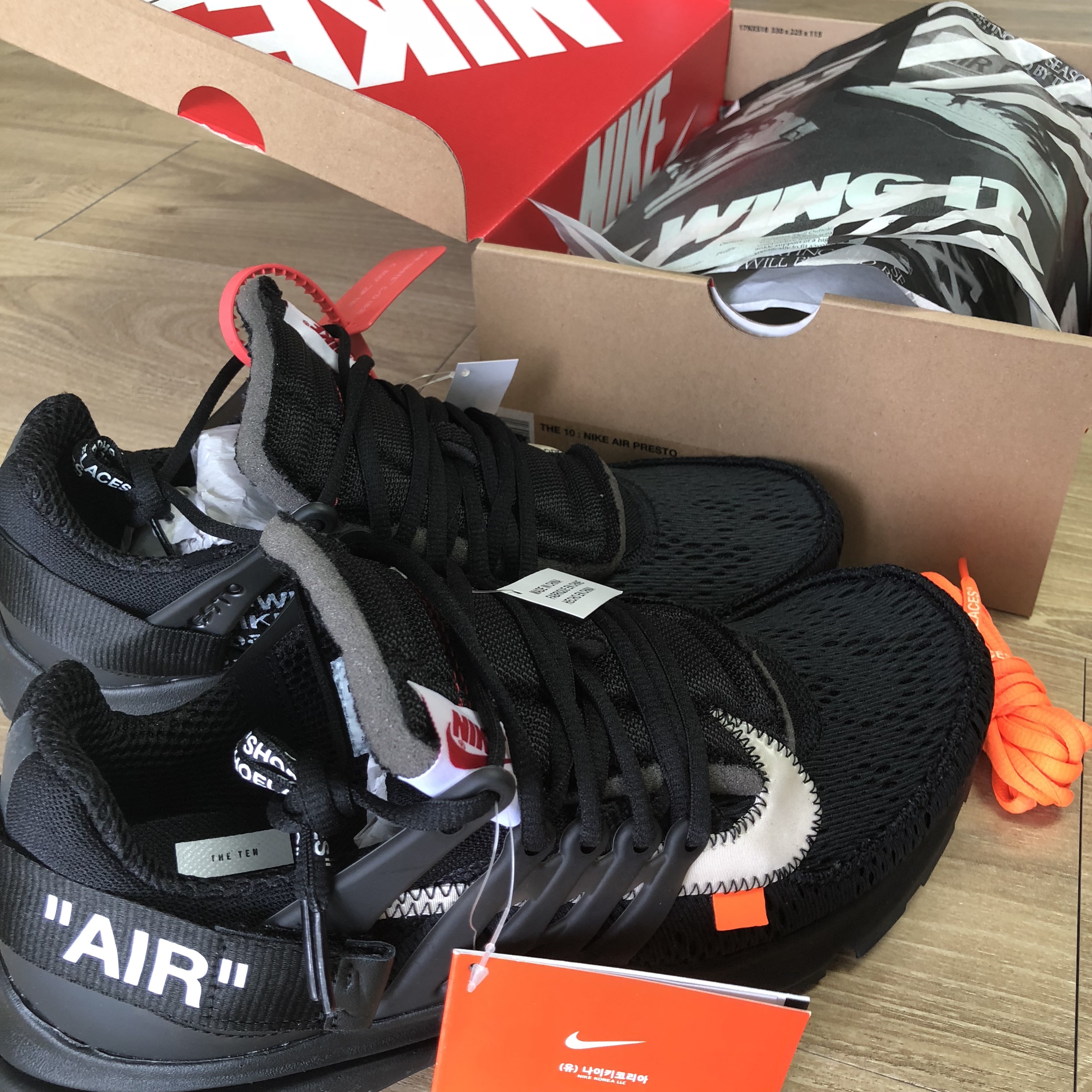 Nike x Off-White Air Presto Black 착용 스타일 - 3