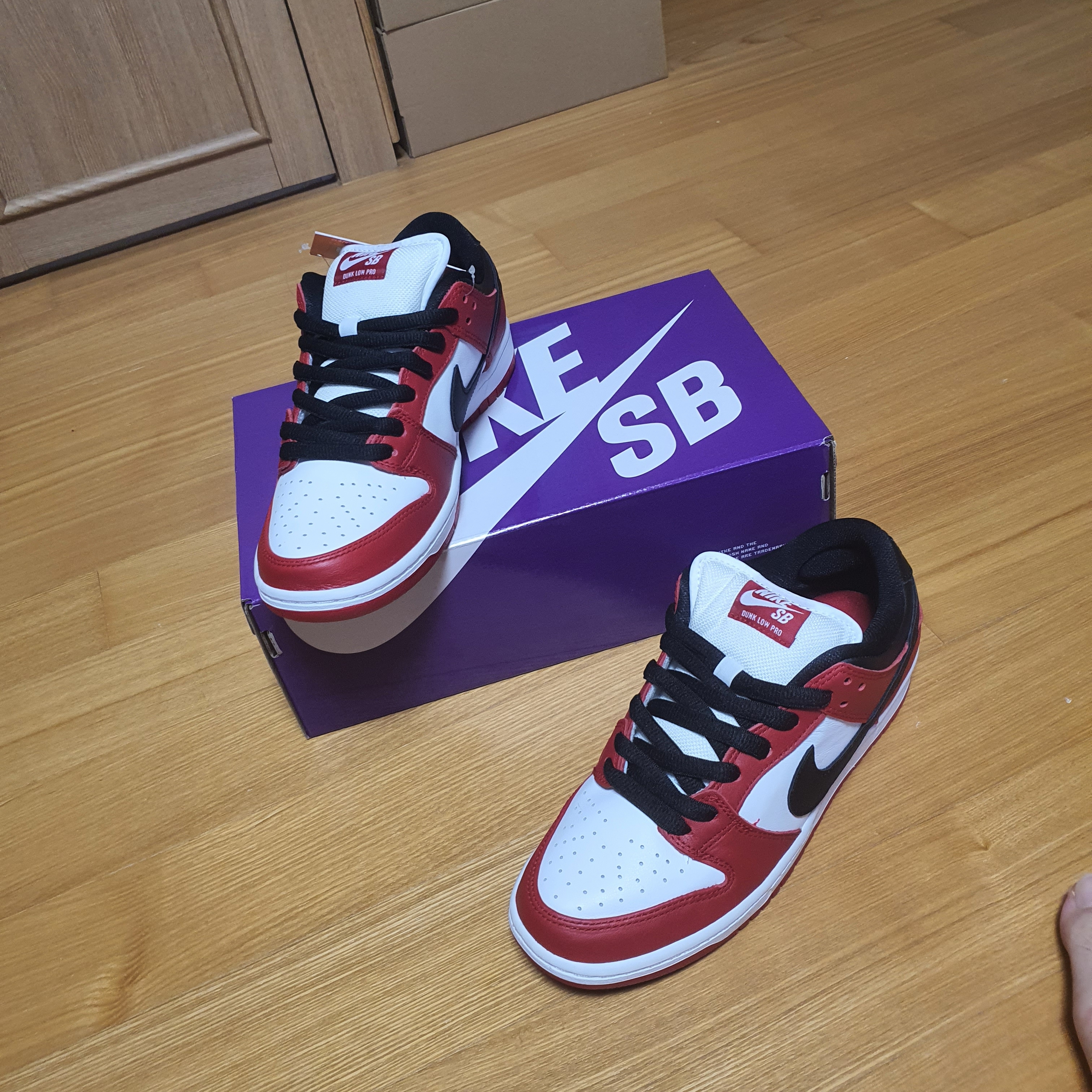 Nike SB Dunk Low Pro Chicago 착용 스타일 - 4
