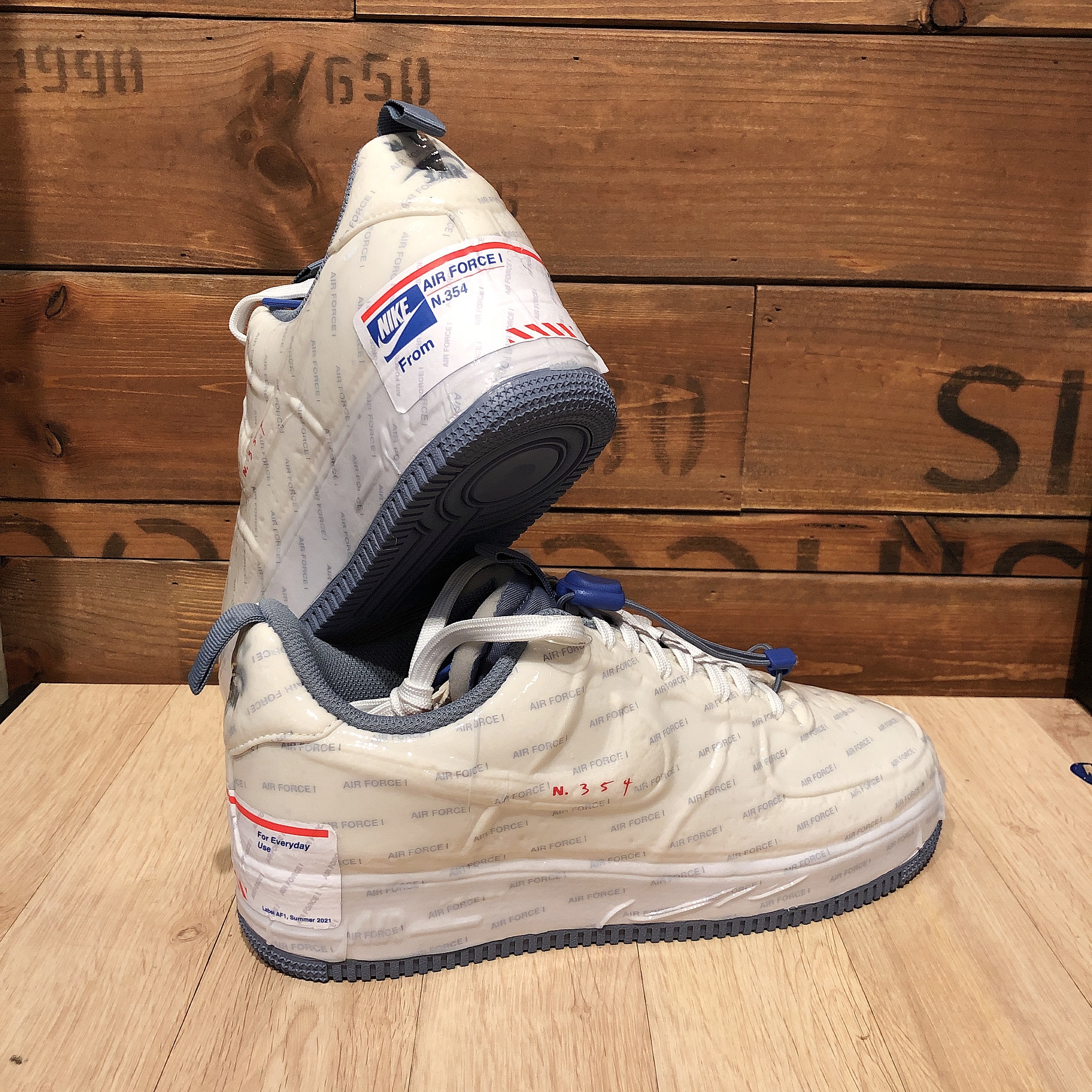 Nike Air Force 1 Low Experimental Postal Ghost 착용 스타일 - 3