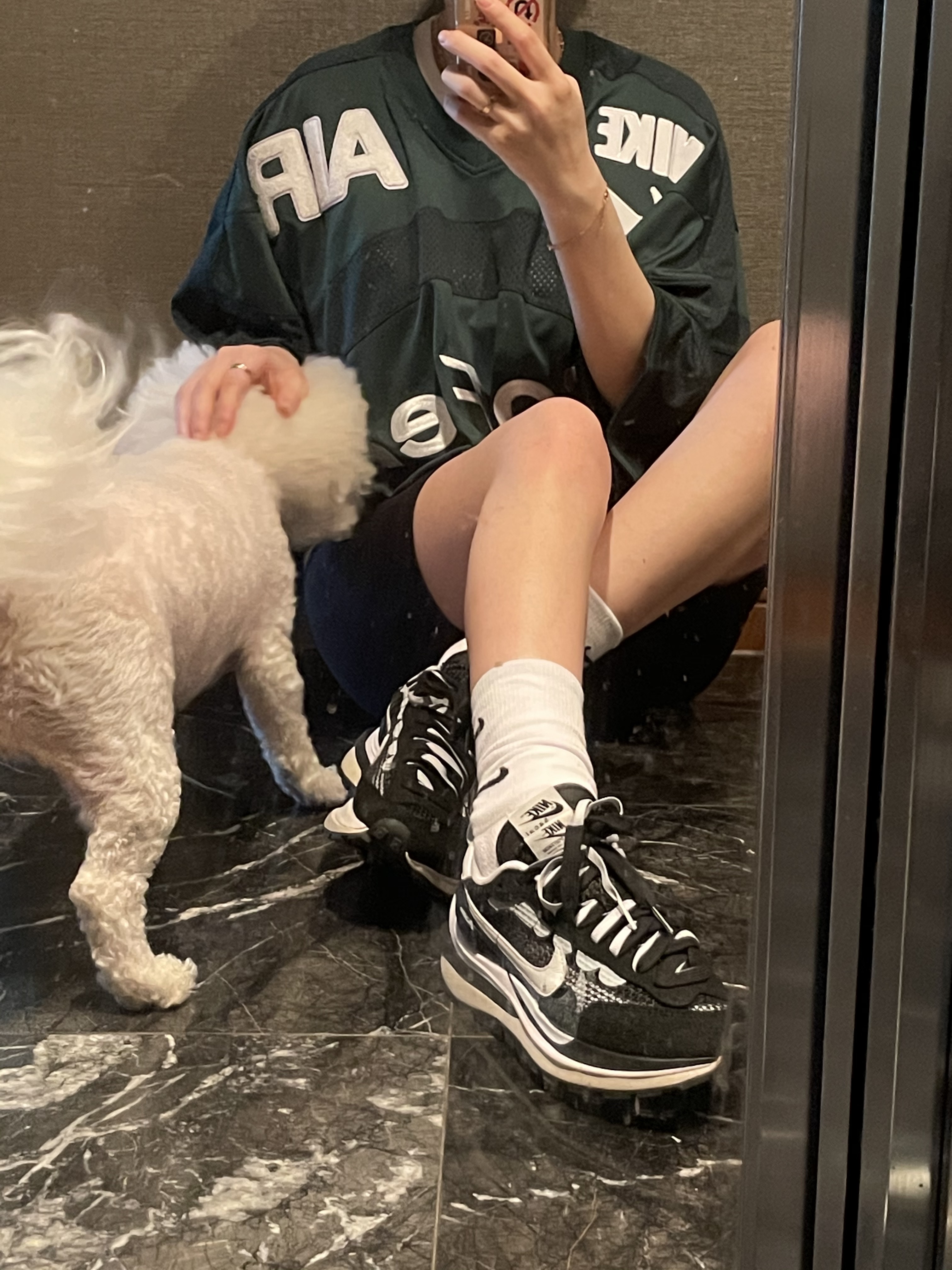 Nike x Cactus Plant Flea Market S/S Jersey Green - Asia, Nike x Cactus Plant Flea Market S/S Jersey Green - US/EU 착용 스타일 - 3