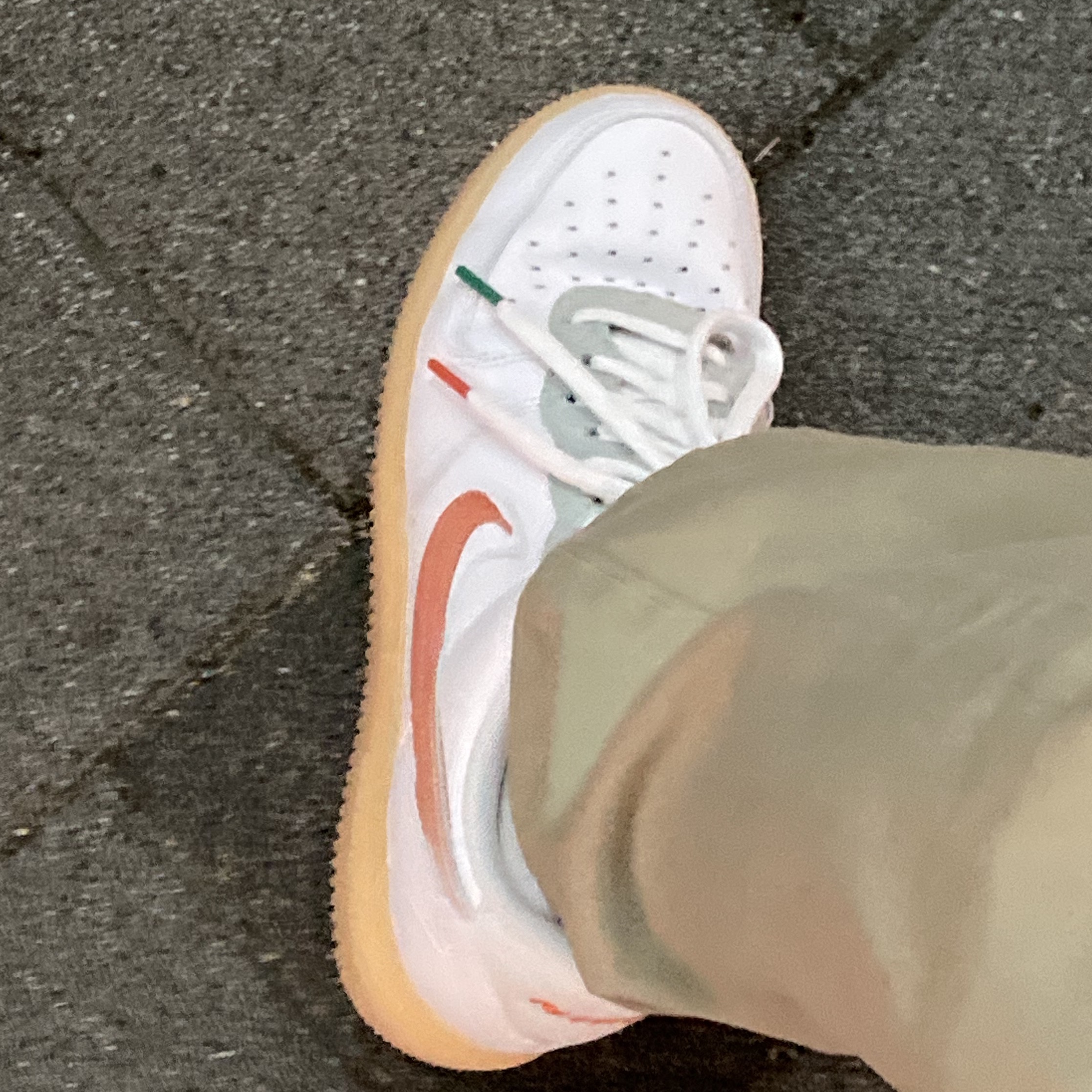 Nike x Mayumi Yamase Air Force 1 Flyleather Solar Red 착용 스타일