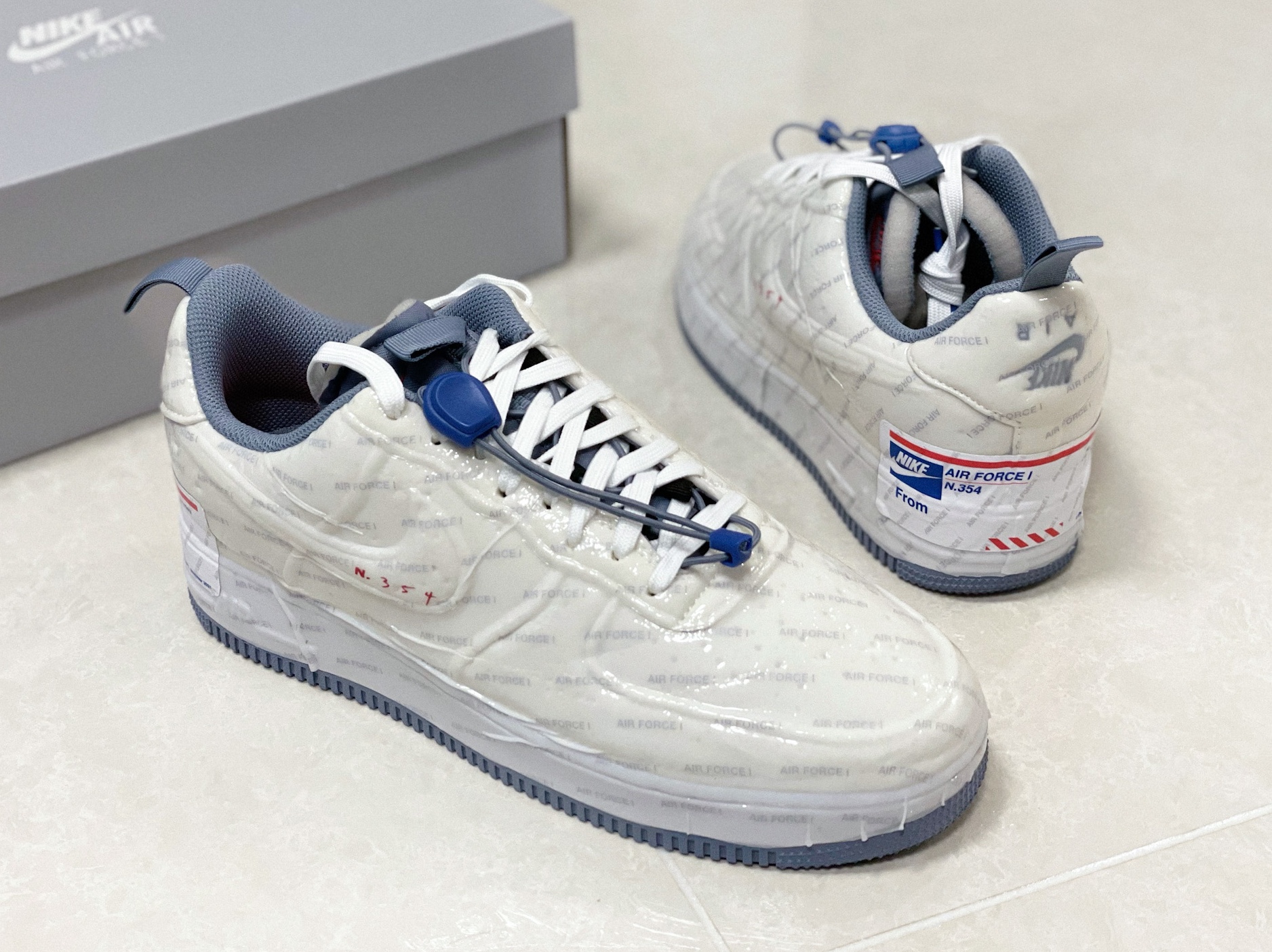 Nike Air Force 1 Low Experimental Postal Ghost 착용 스타일