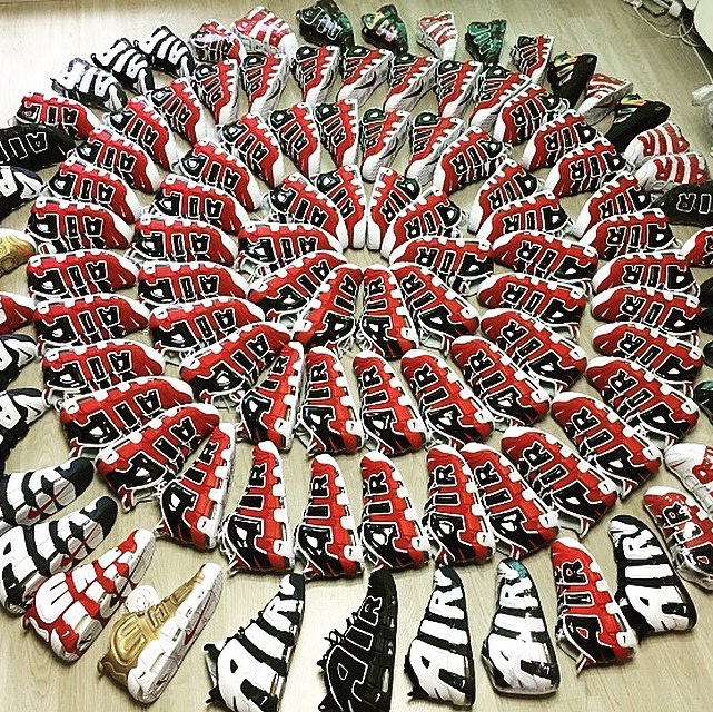 Nike Air More Uptempo 96 Bulls 2021, Nike Air More Uptempo Black White 2020 착용 스타일