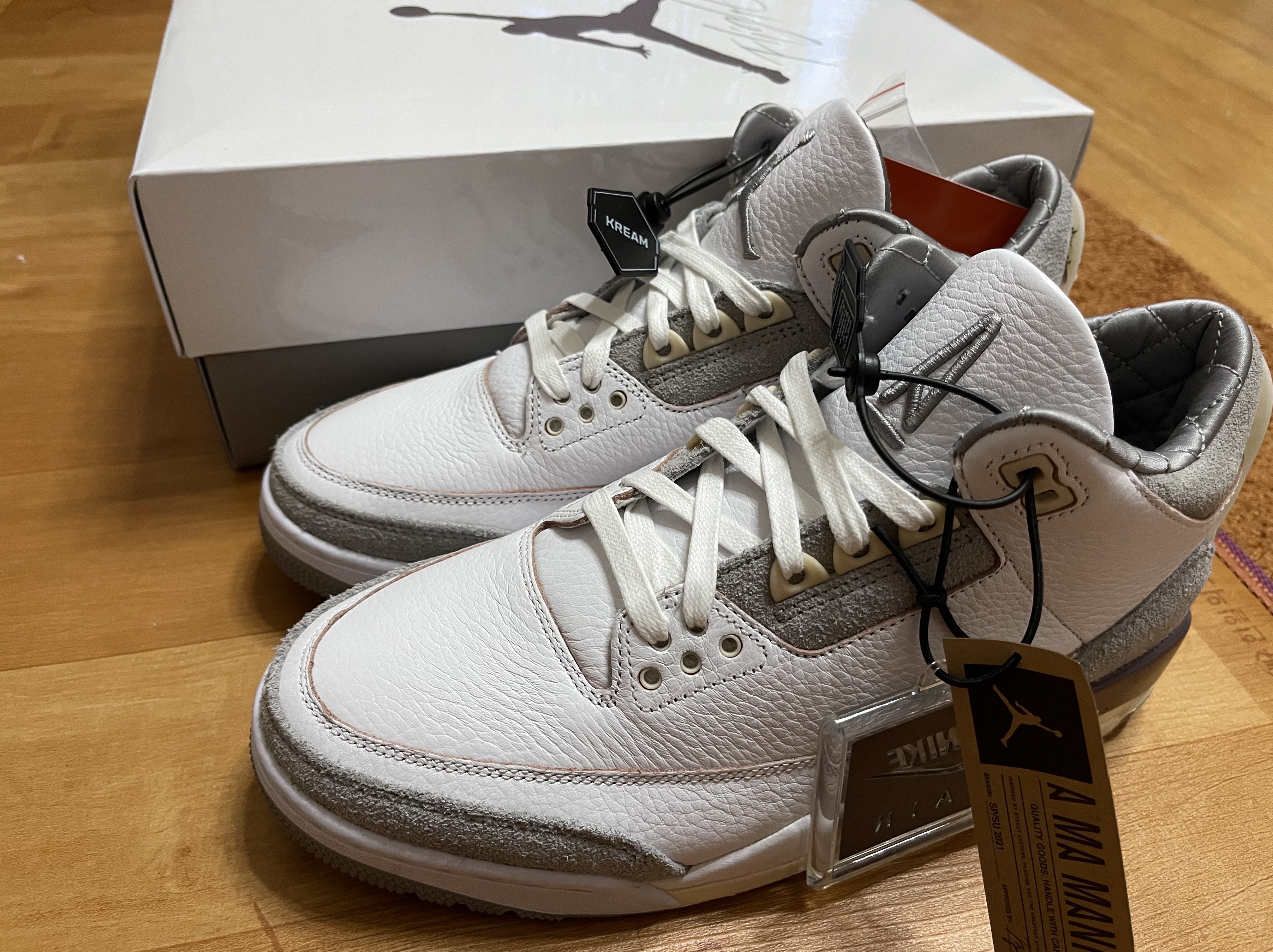 (W) Jordan 3 x A Ma Maniere Retro SP 착용 스타일 - 1