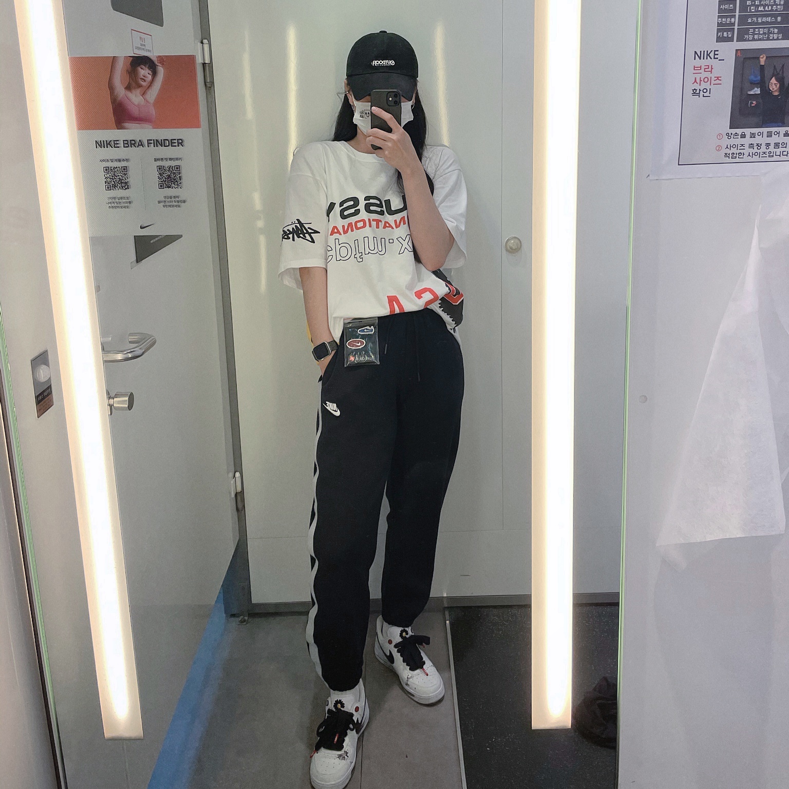 Stussy x Cactus Plant Flea Market USA 2019 T-Shirt White, Nike x Peaceminusone Air Force 1 Low Para-Noise 2.0 착용 스타일