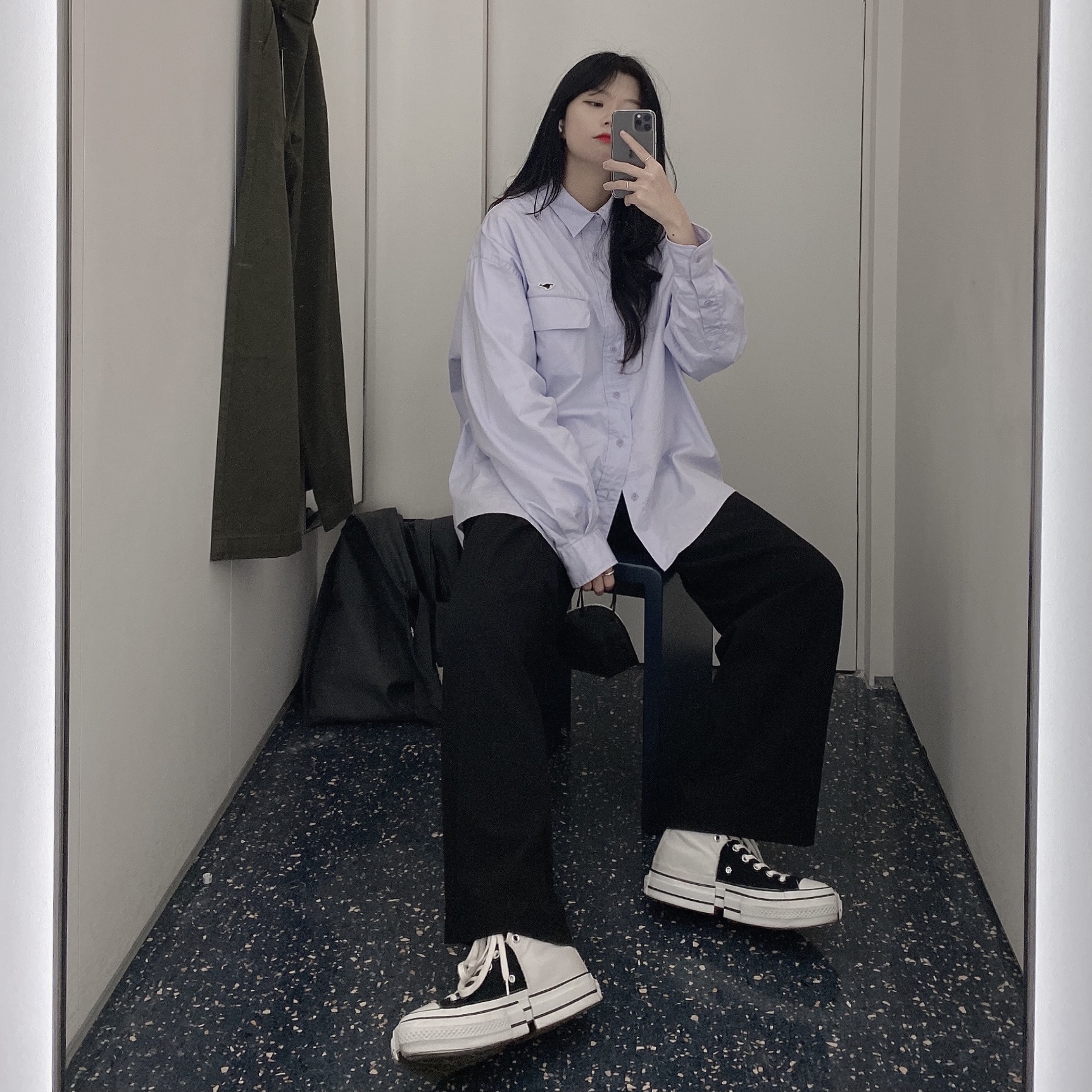Converse x Feng Chen Wang Chuck 70 2-in-1 Natural Ivory Black 착용 스타일 - 2