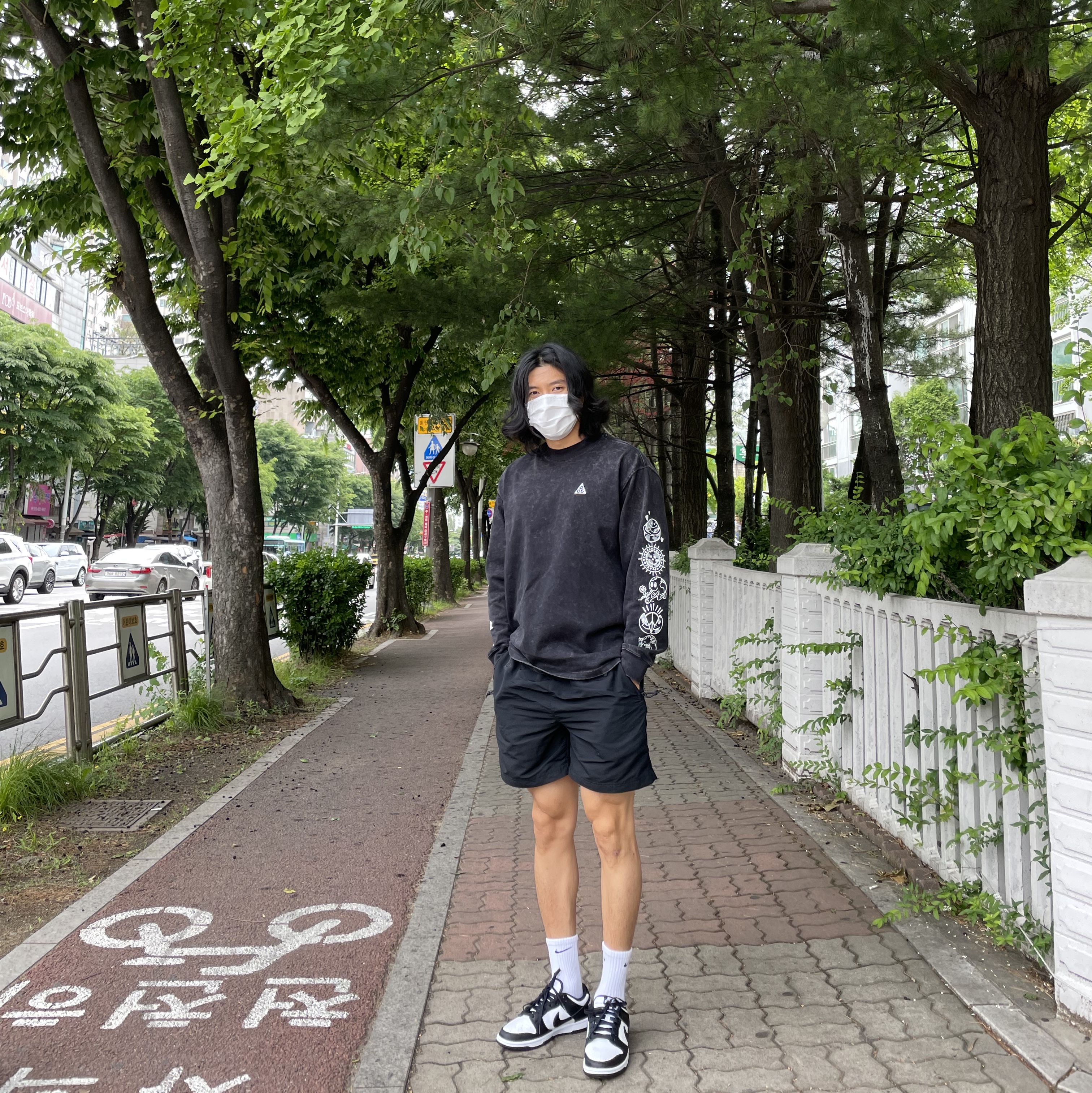 Nike Dunk Low Retro Black 착용 스타일