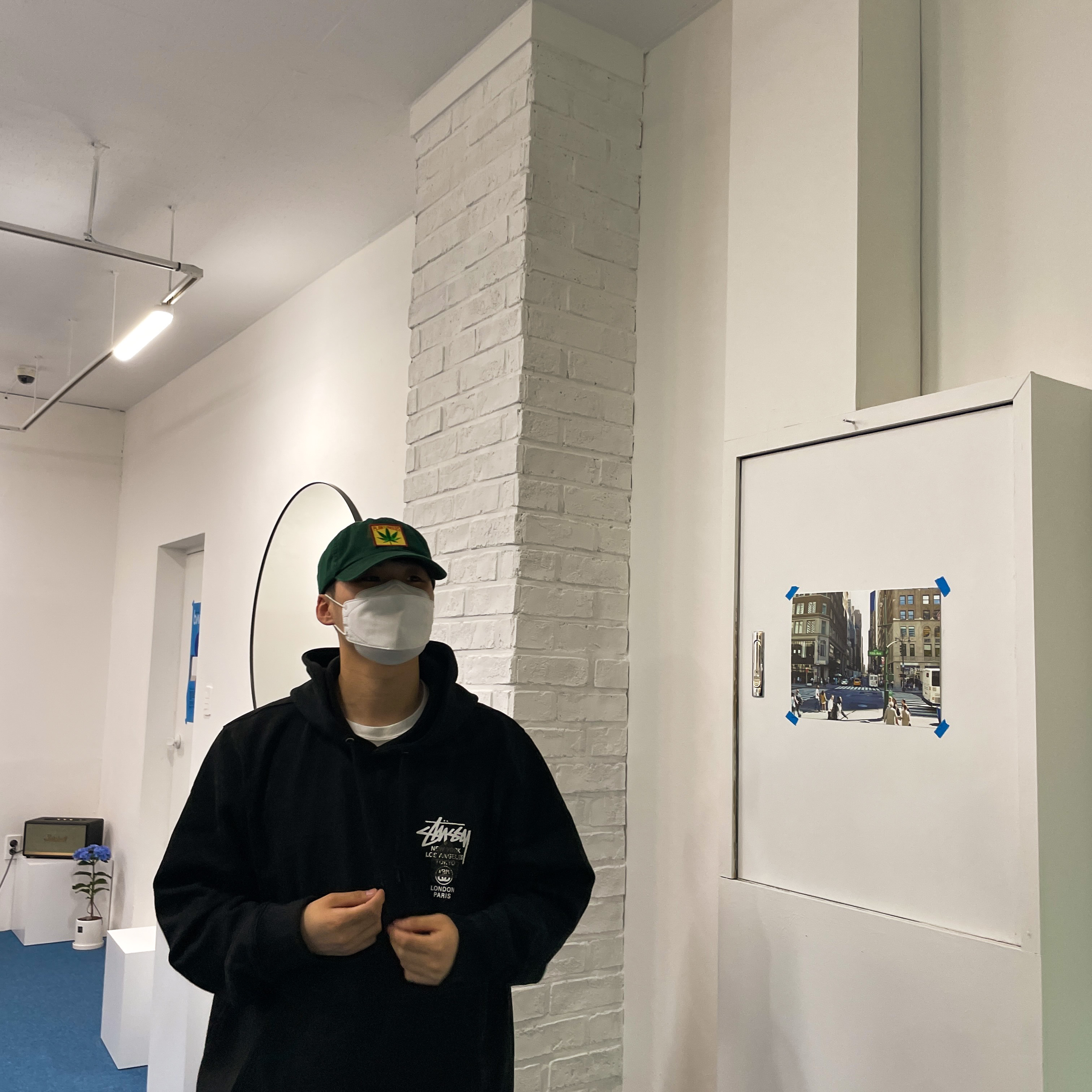 Asics x Kiko Kostadinov Gel-Korika Black, Stussy DSM World Tour Hoodie Black 2021 착용 스타일 - 4