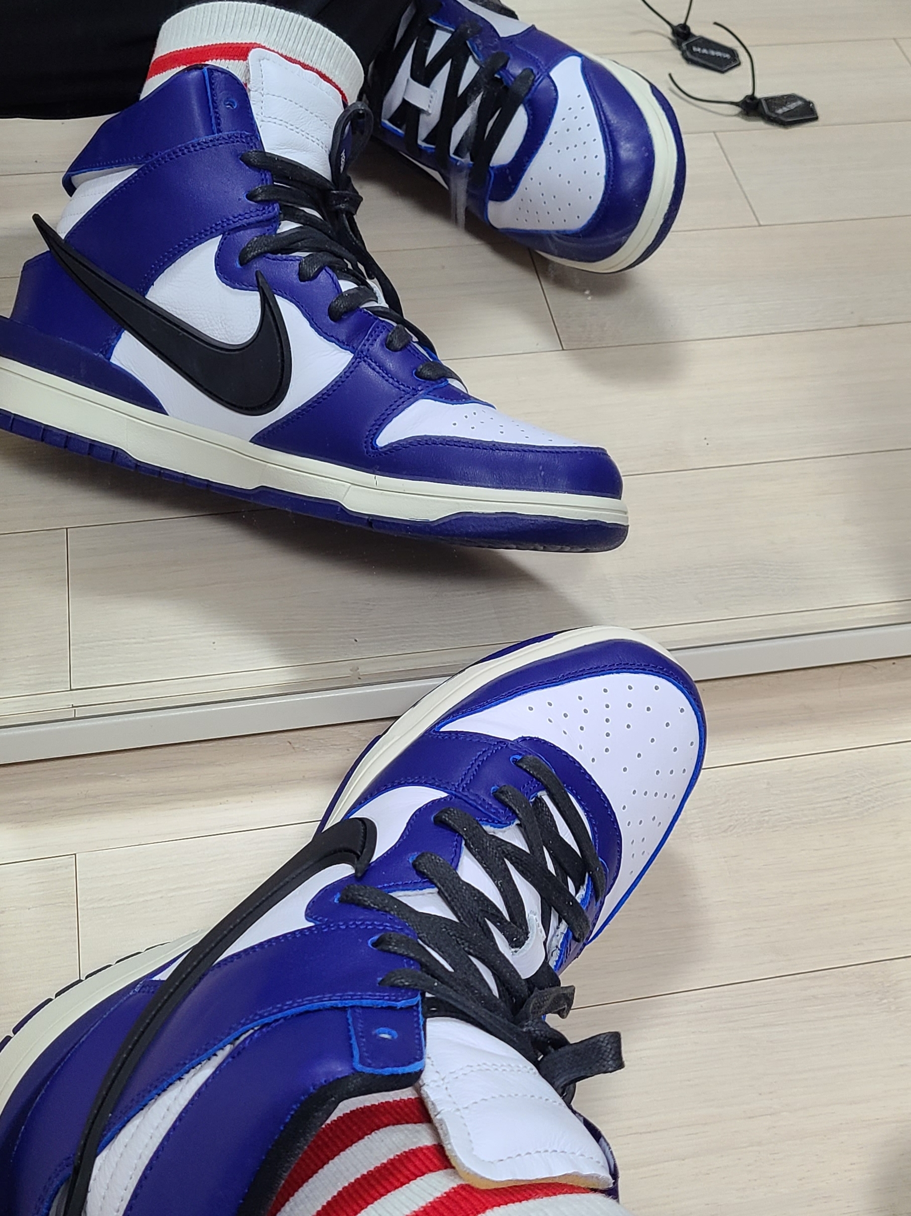 Nike x Ambush Dunk High Deep Royal Blue 착용 스타일