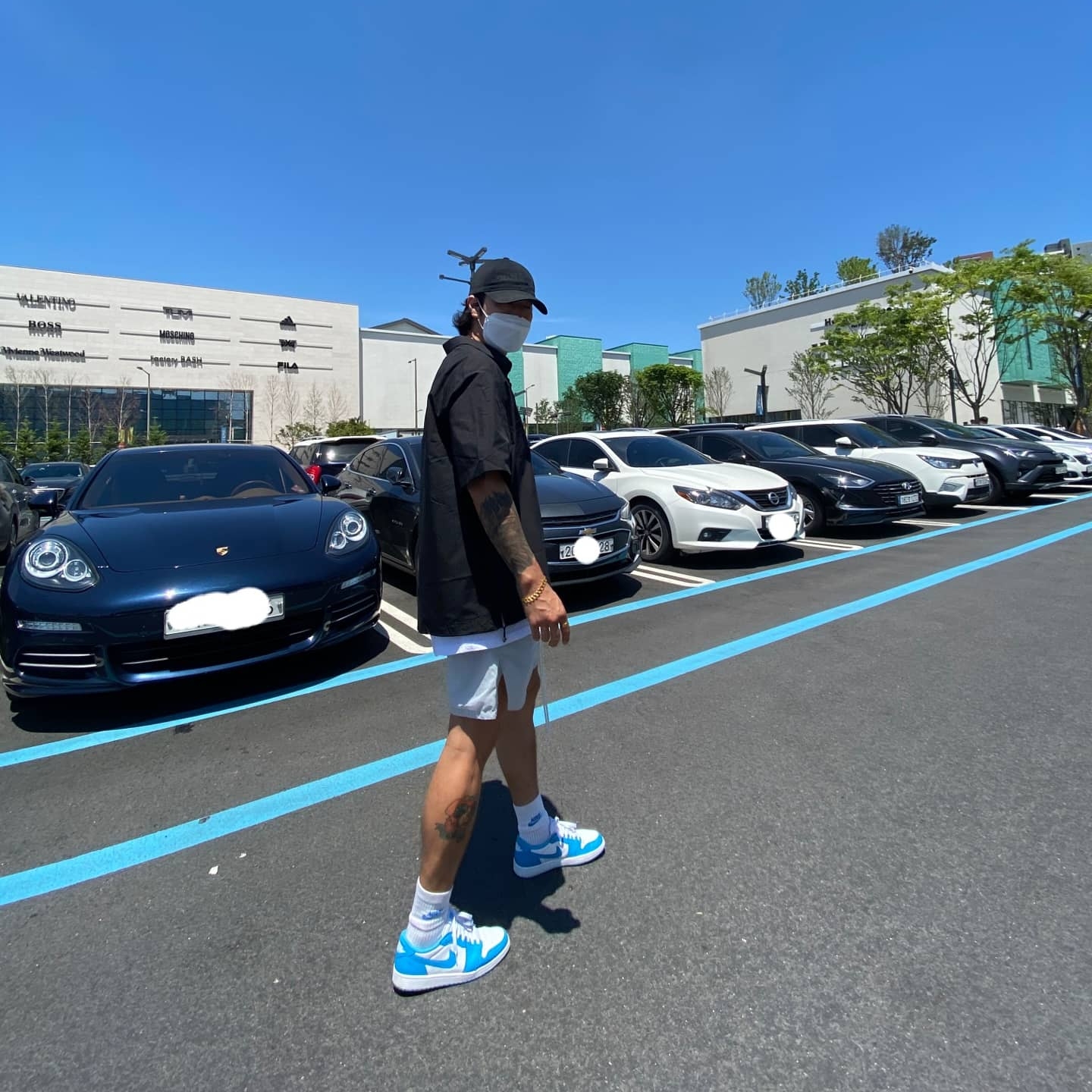 Jordan 1 Low SB UNC 착용 스타일 - 1