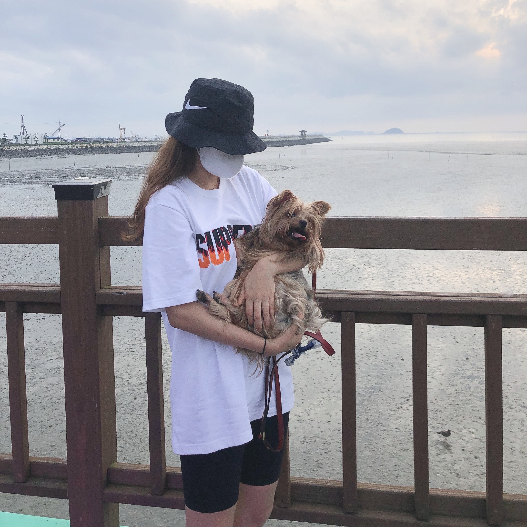 Nike x Stussy Bucket Hat Black 착용 스타일