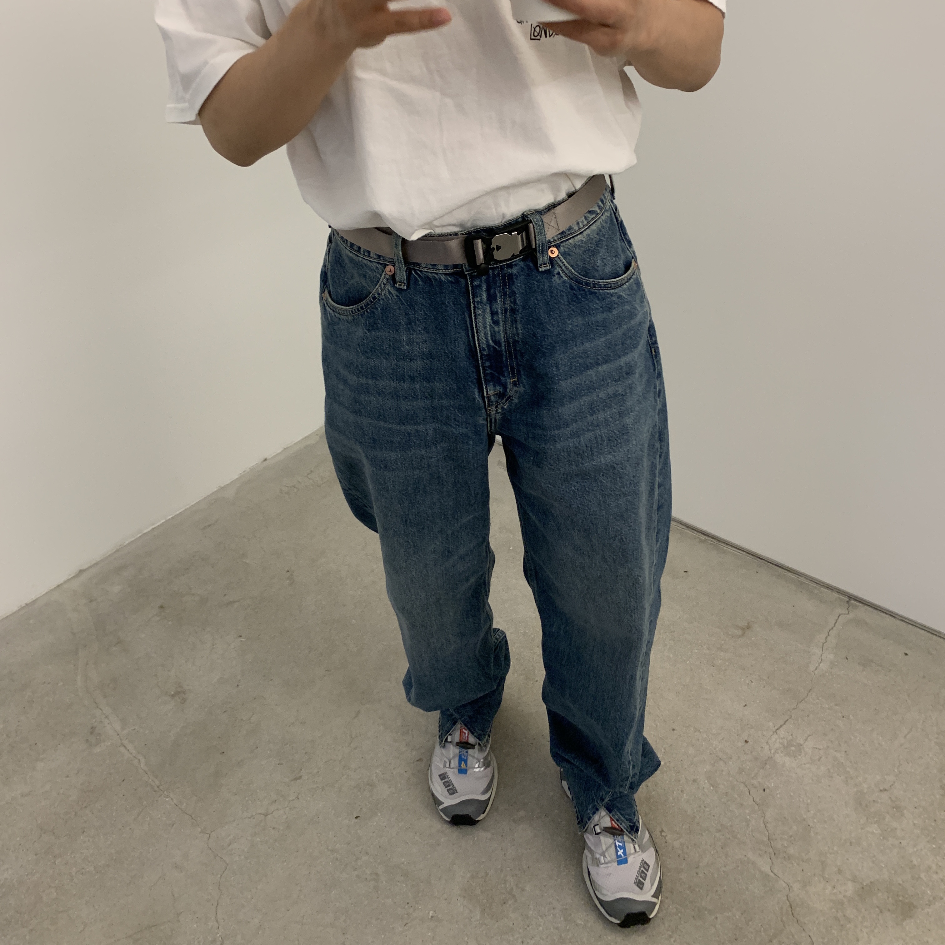 Stussy x Our Legacy Surfman Pig. Dyed T-Shirt Natural - 20FW 착용 스타일 - 2