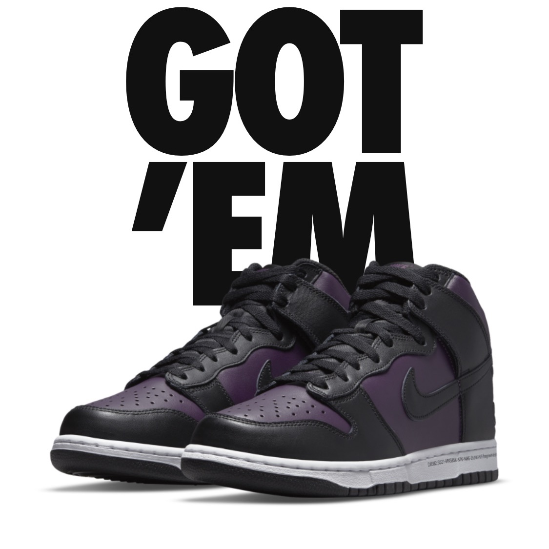 Nike x Fragment Dunk High Black 착용 스타일 - 1