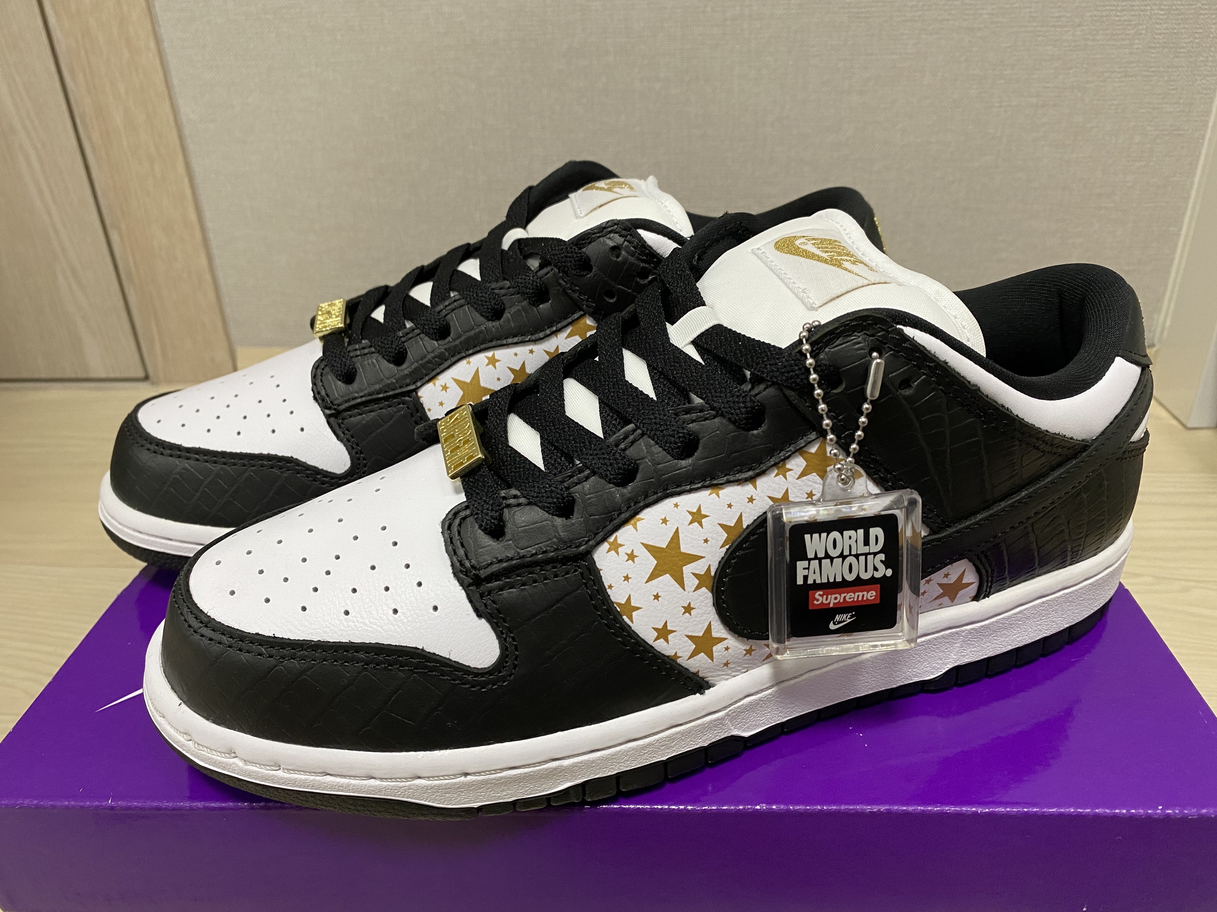 Nike x Frame Skate SB Dunk Low Pro Habibi, Nike x Supreme SB Dunk Low Black 착용 스타일 - 2