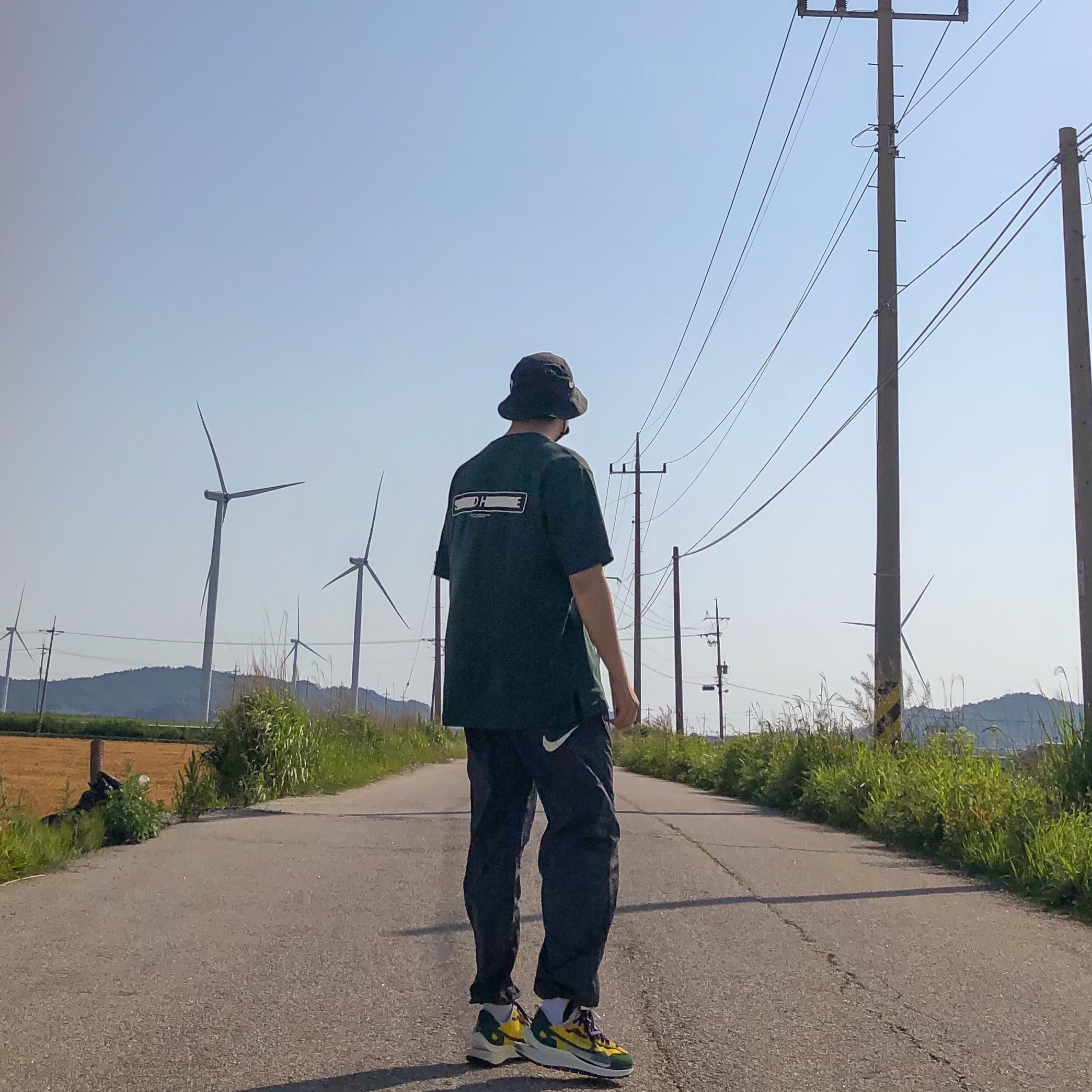 Nike x Stussy Bucket Hat Black, Nike x Stussy Beach Pants Off Noir 착용 스타일