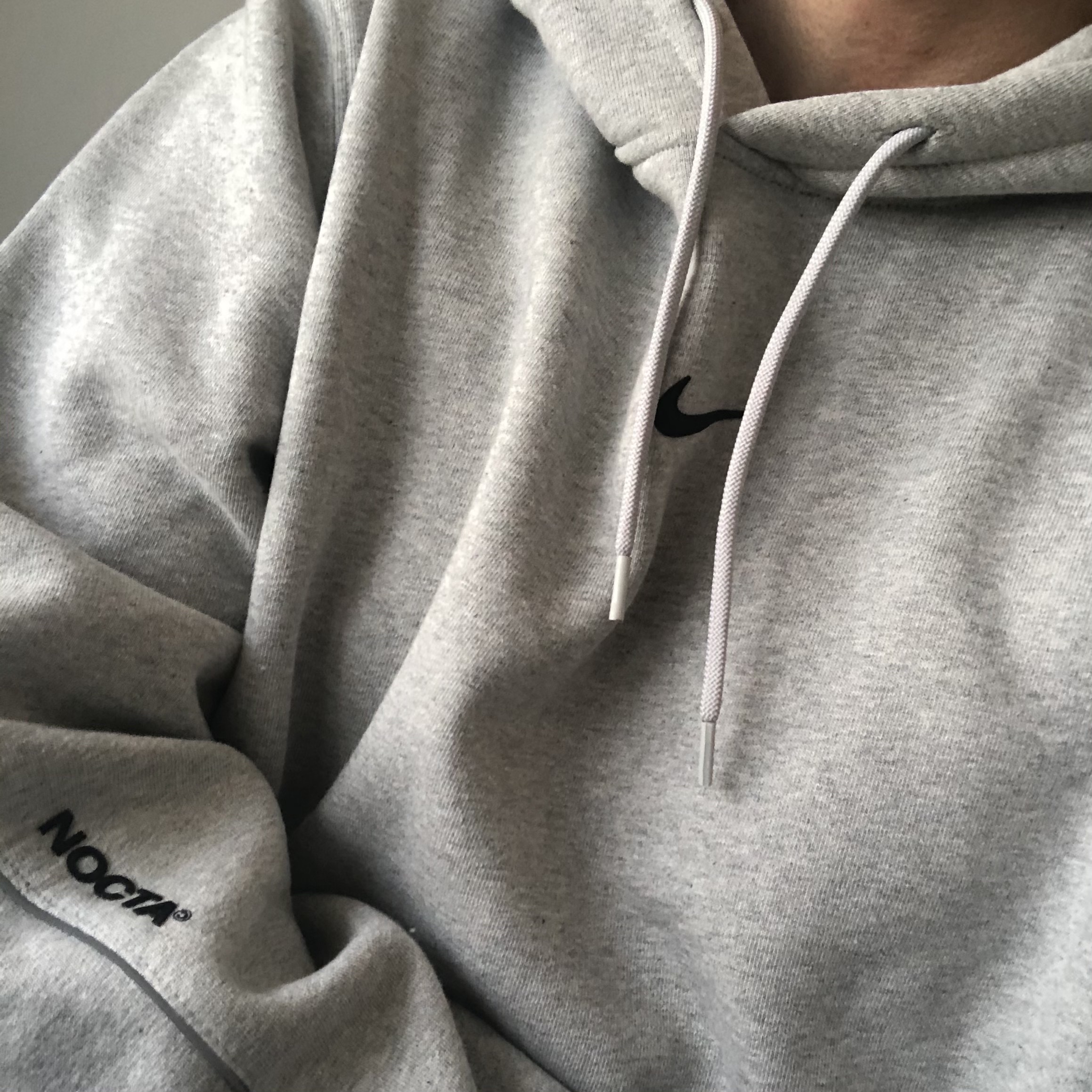 Nike x Drake Nocta Cardinal Stock Essential Hoodie Grey - Asia 착용 스타일 - 1