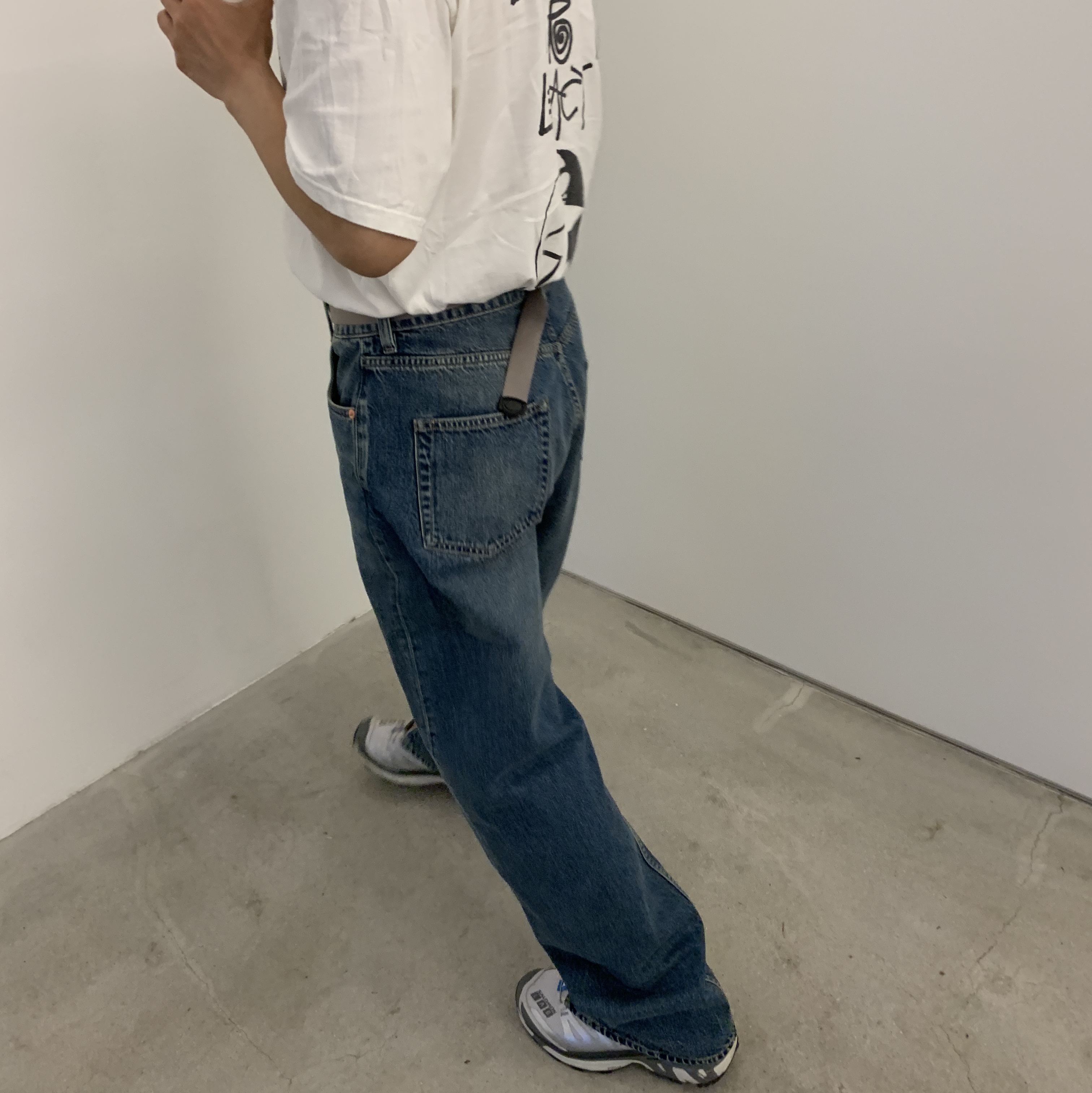 Stussy x Our Legacy Surfman Pig. Dyed T-Shirt Natural - 20FW 착용 스타일 - 3