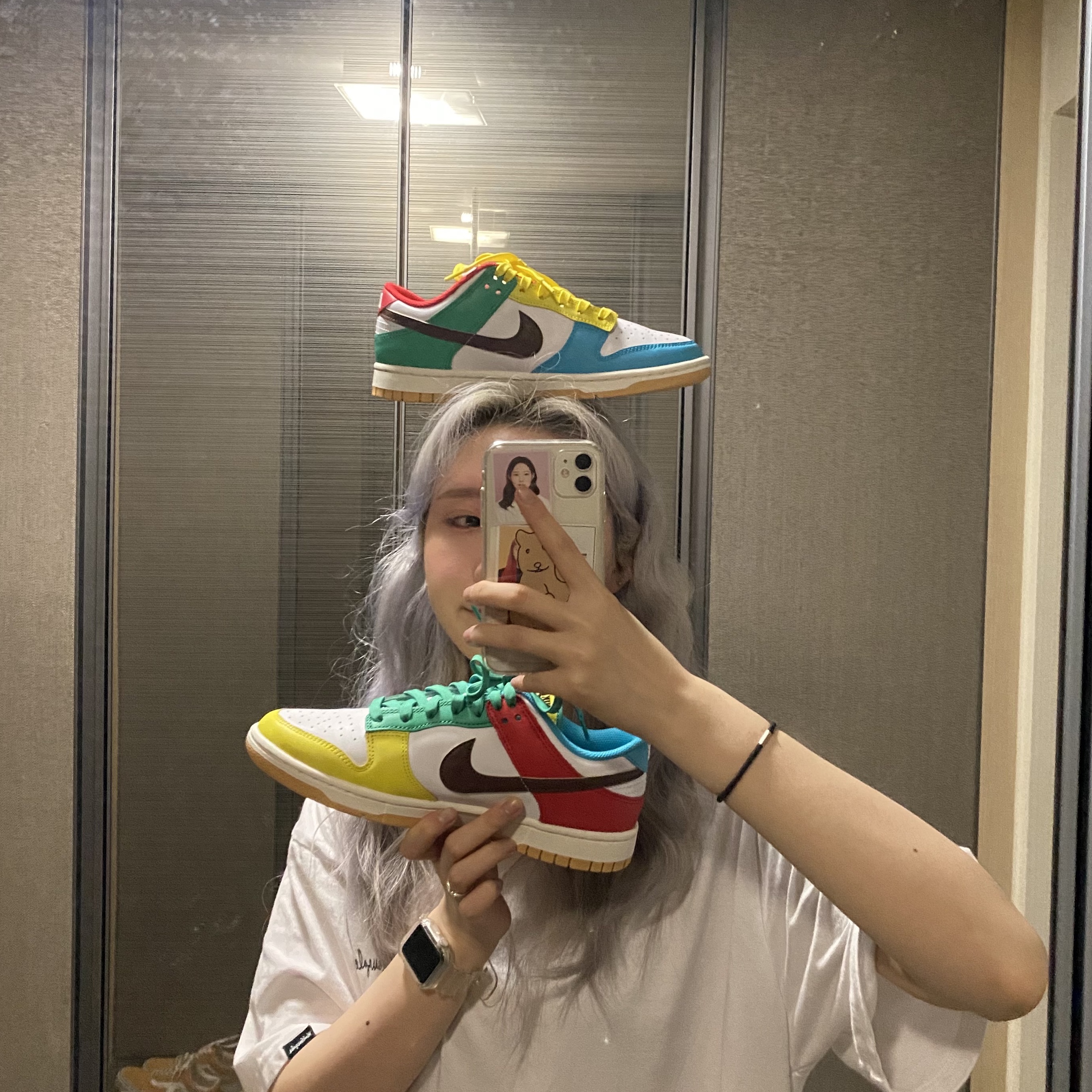 Nike Dunk Low SE Free.99 White 착용 스타일