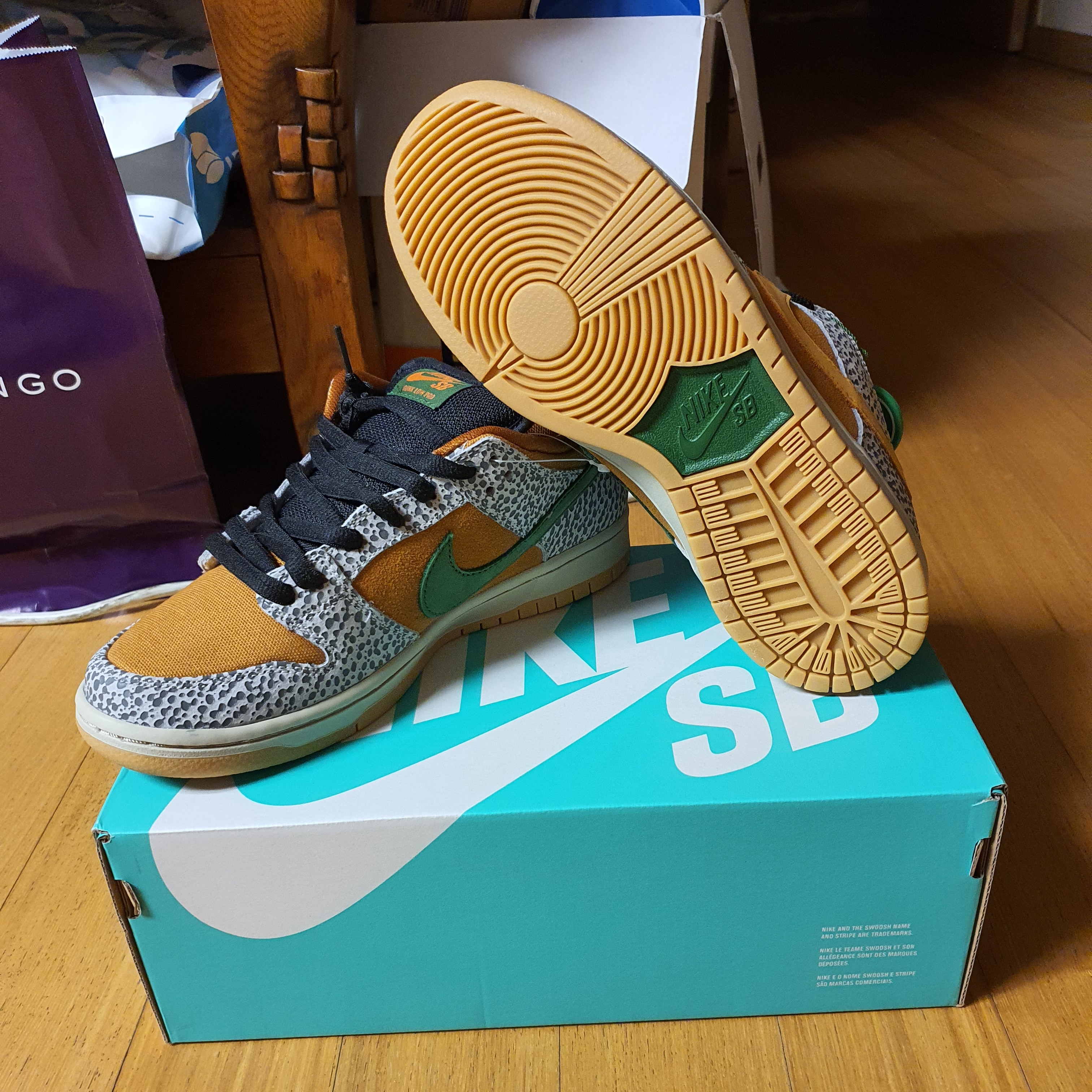 Nike SB Dunk Low Pro Safari 착용 스타일 - 4
