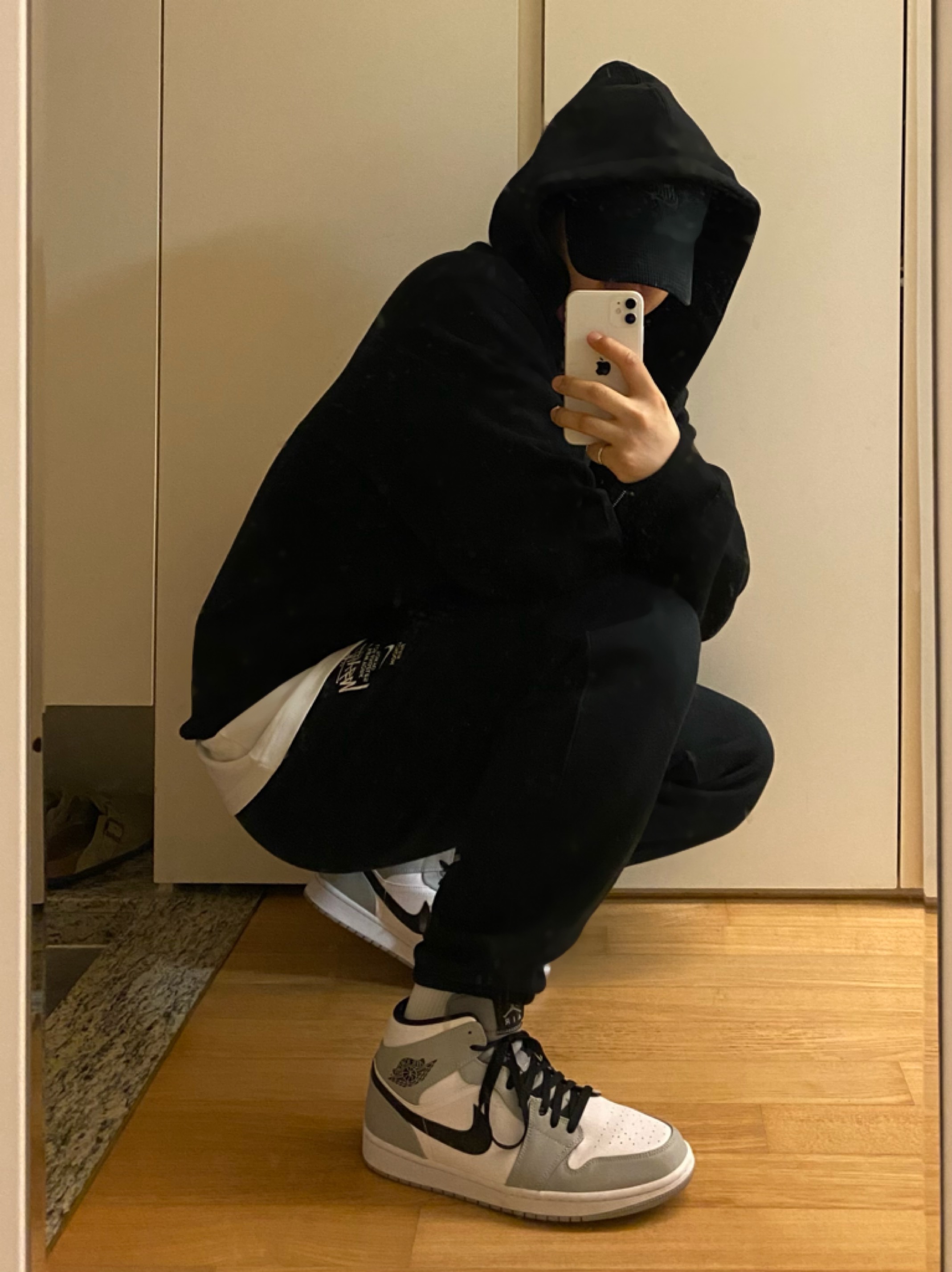 Nike x Stussy WT T-Shirt White - US/EU, Nike x Stussy NRG ZR Fleece Pants Black - US/EU 착용 스타일 - 2